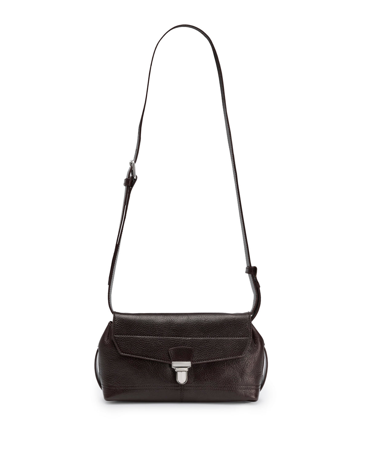 Small Gear Bag Glossy Vegetable Leather Espresso
