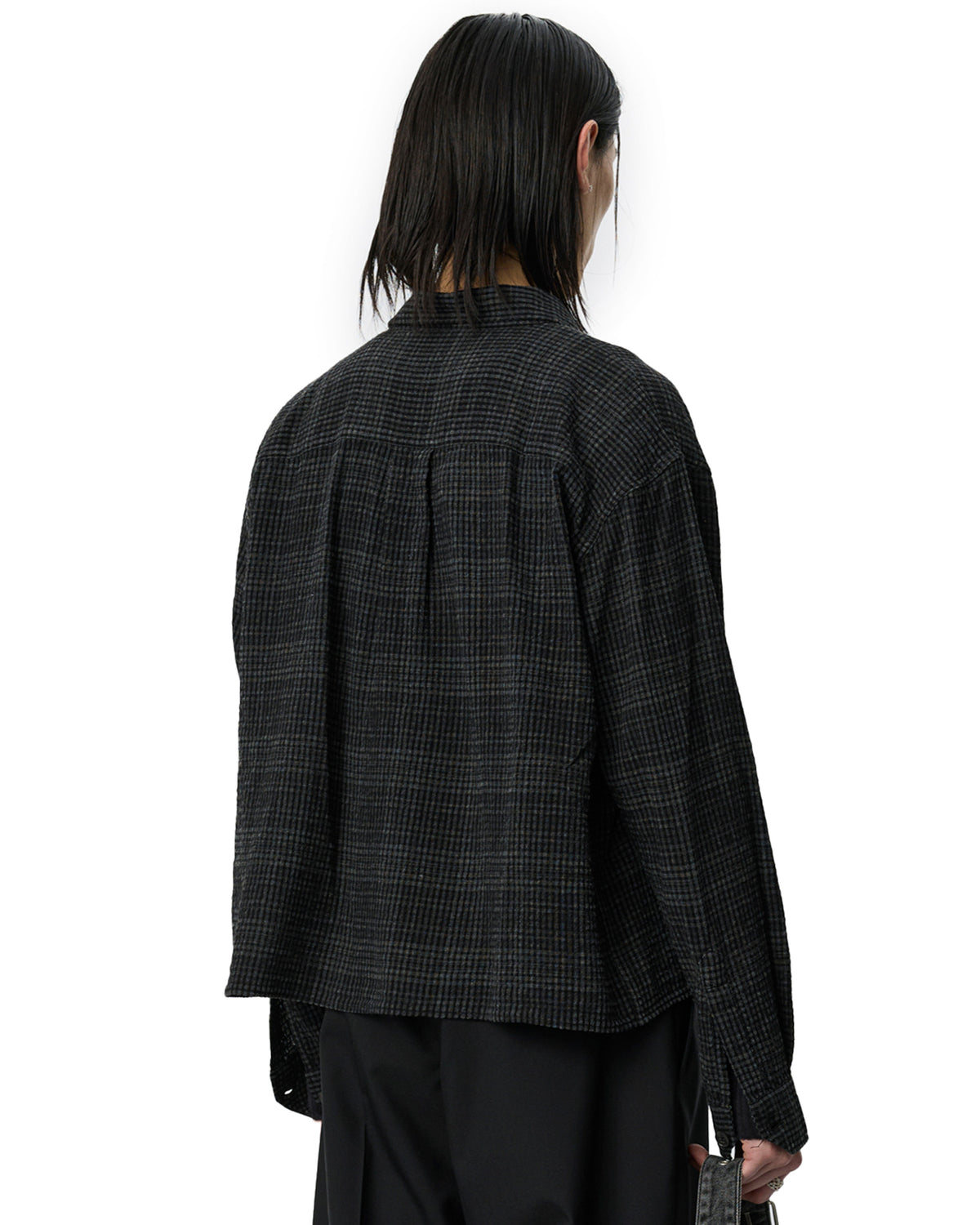 Priority Shirt Overdyed Black Check