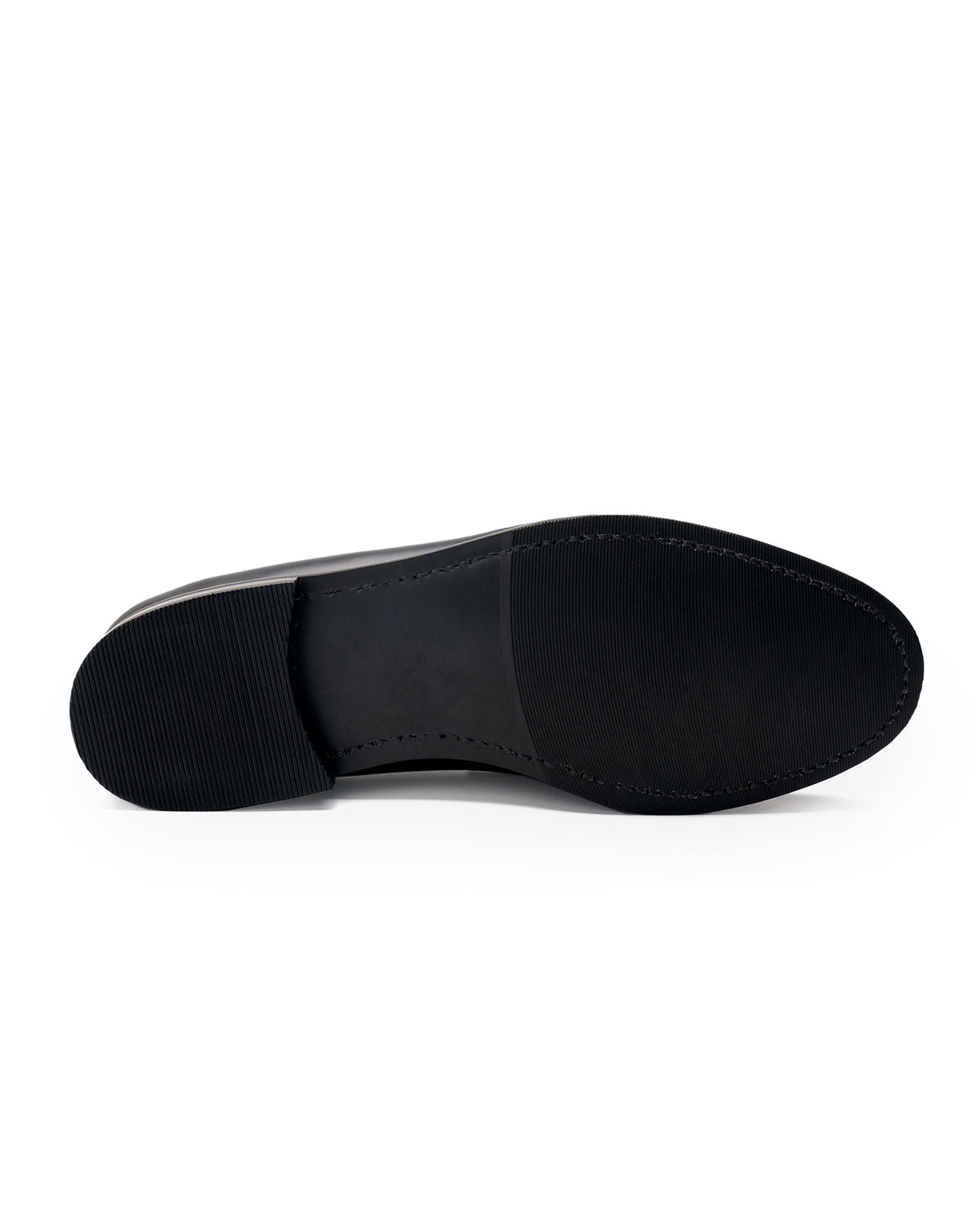 The Penny Loafer Black Calf Rubber Sole