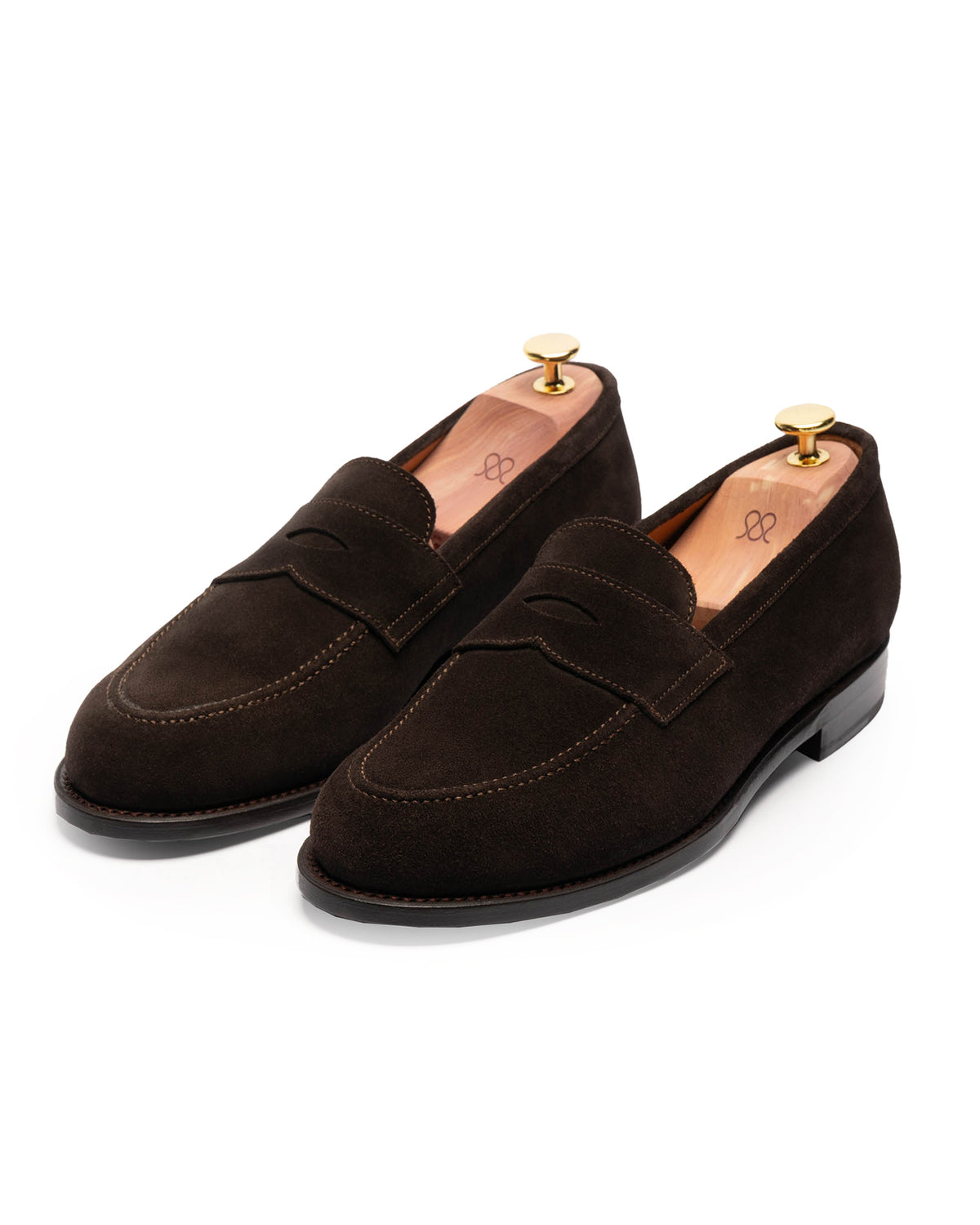 The Penny Loafer Brown Suede Rubber Sole