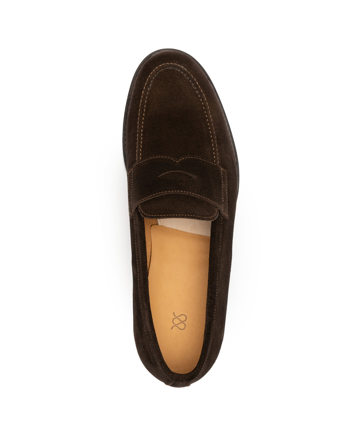 The Penny Loafer Brown Suede Rubber Sole
