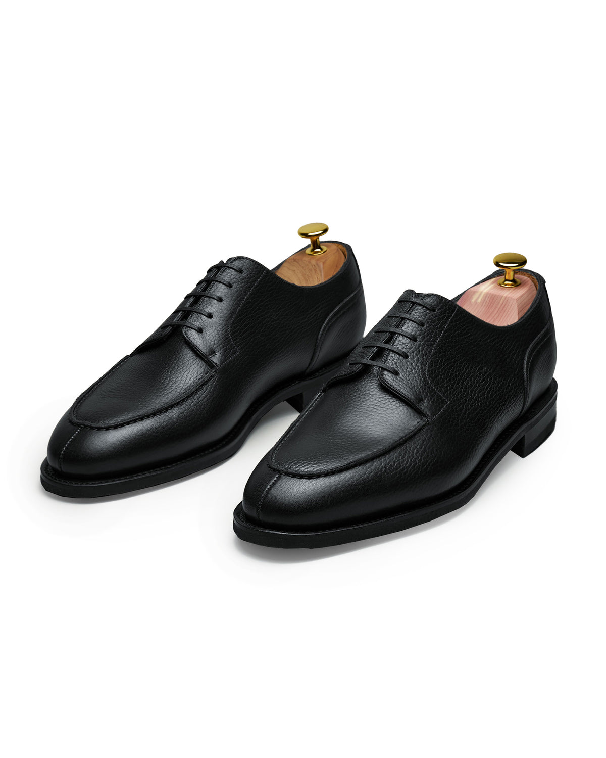 The Split Toe Derby Black Grain
