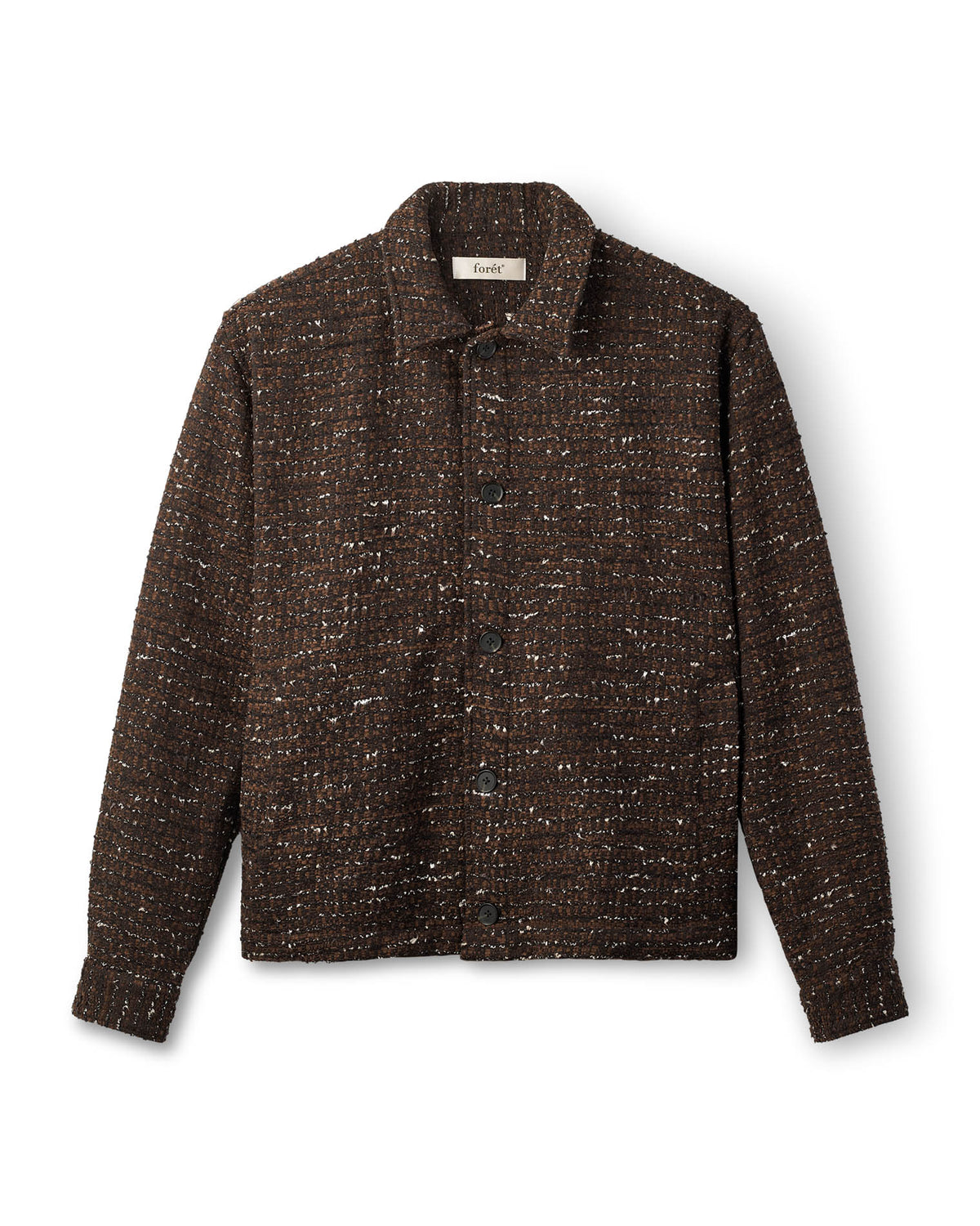Sun Bouclé Relaxed Fit Overshirt Brown