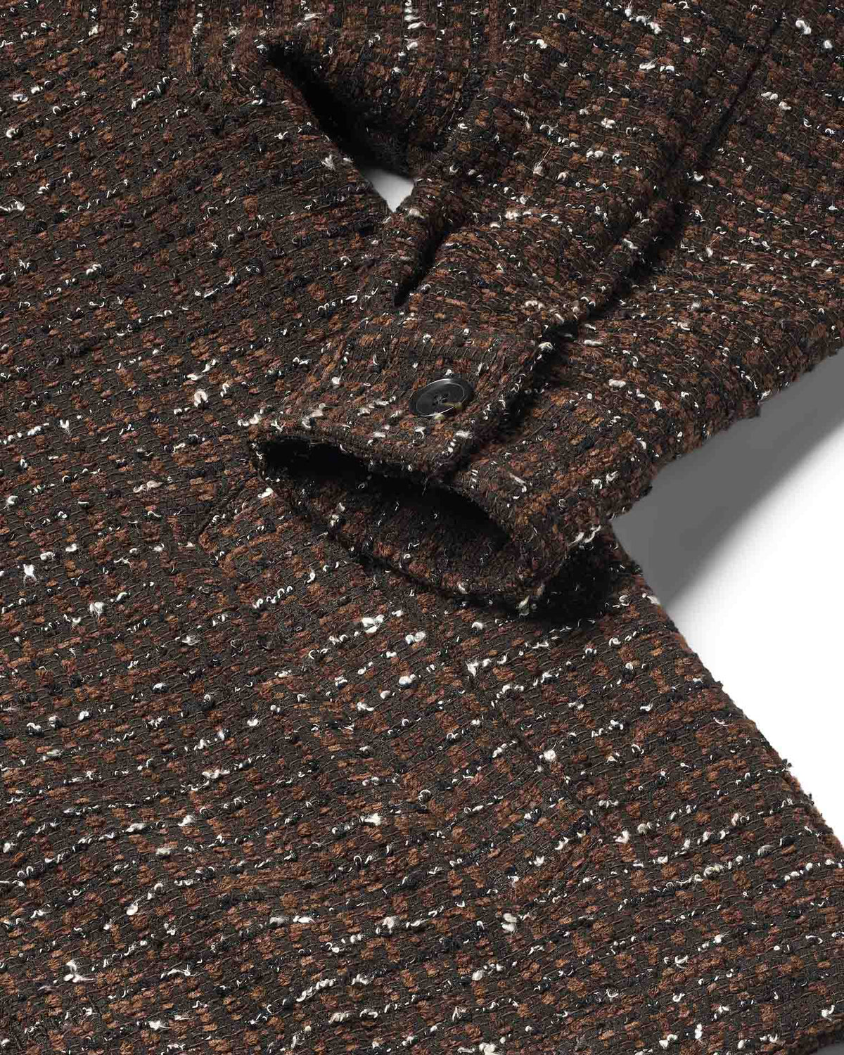 Sun Bouclé Relaxed Fit Overshirt Brown
