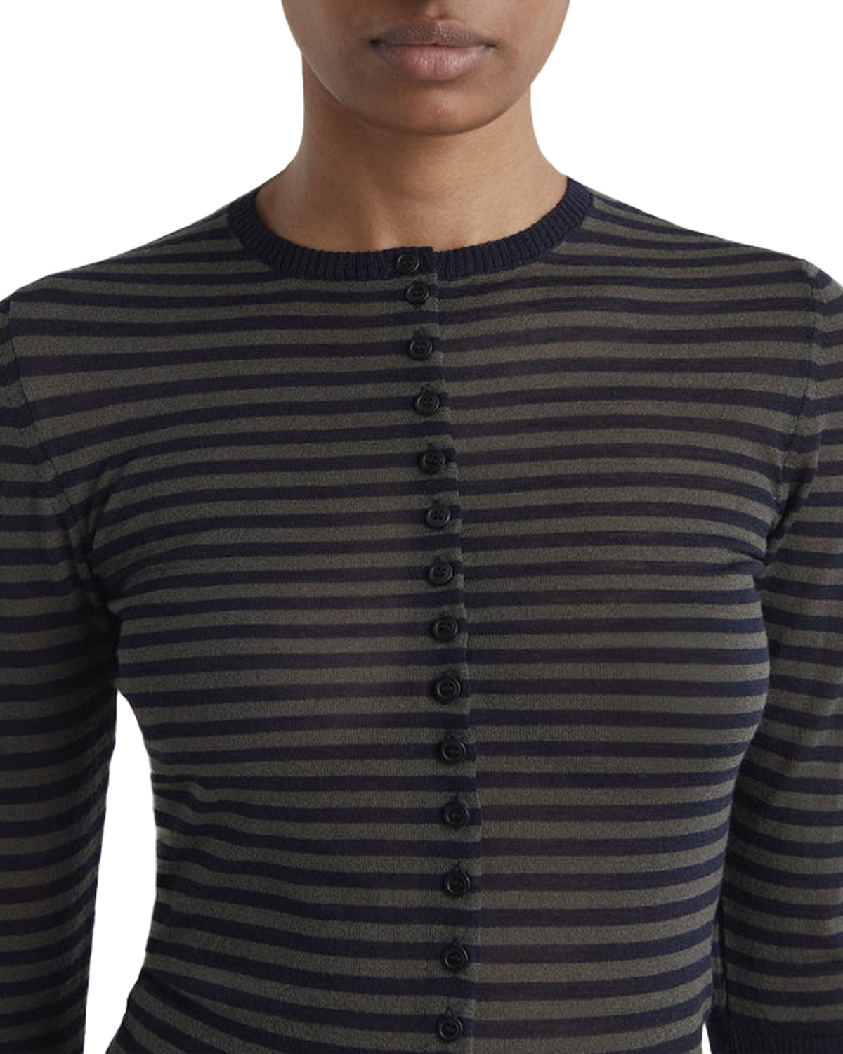 Balsam Fitted Cardigan Dark Grey