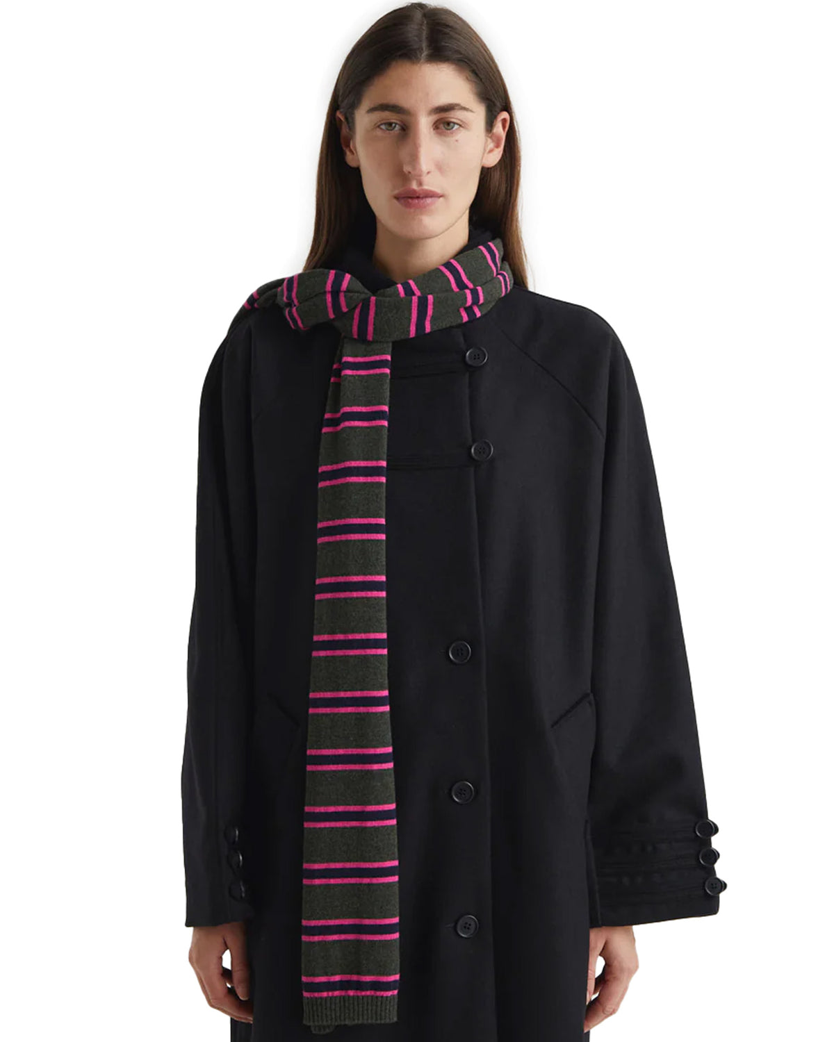 Cold Scarf Pink Stripe