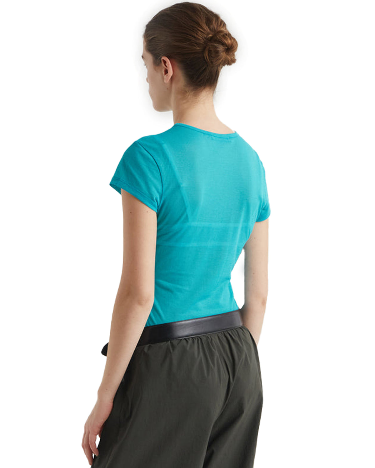 Oma Fitted Top Blue