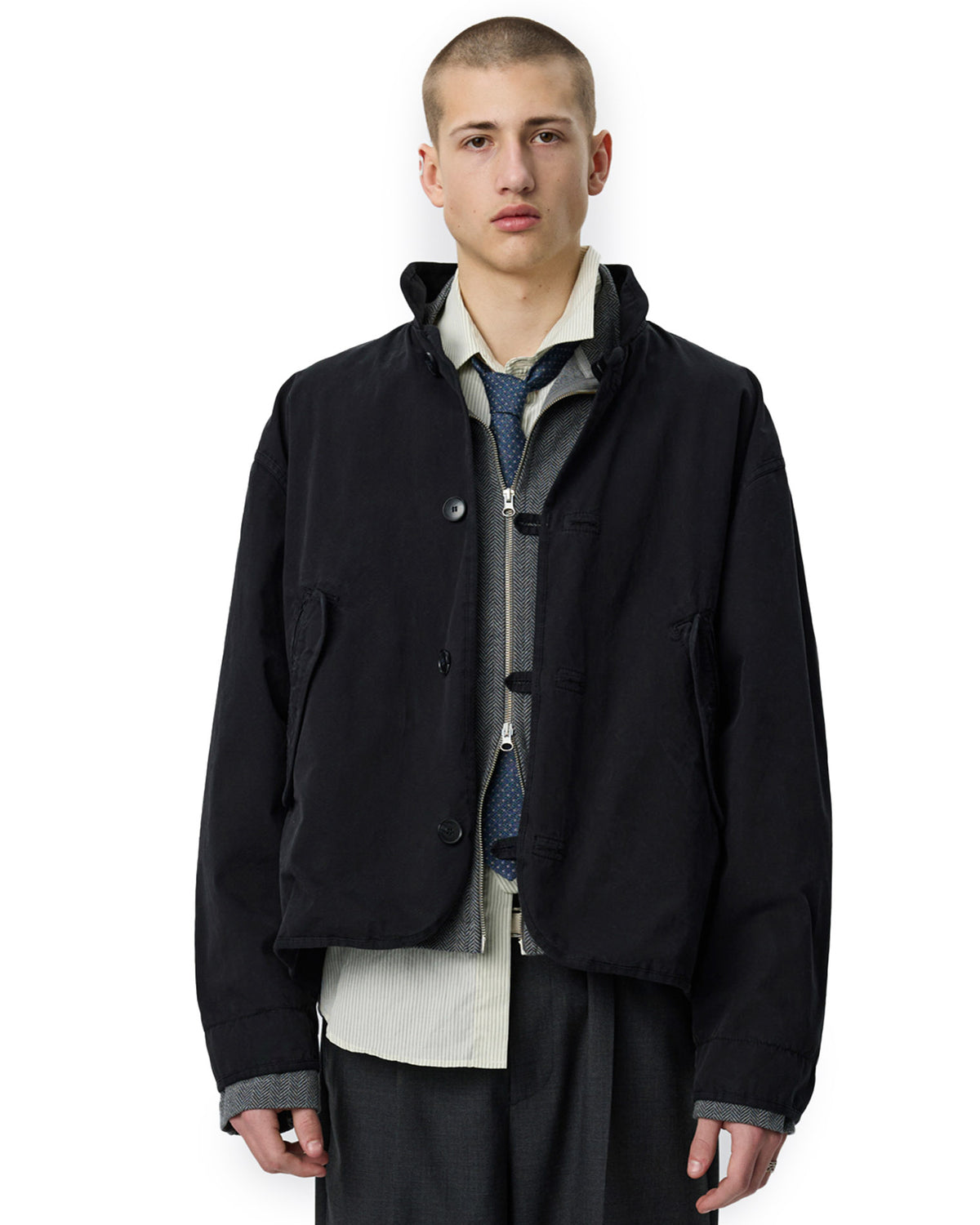 Liner Jacket Dusty Black Dense Cotton