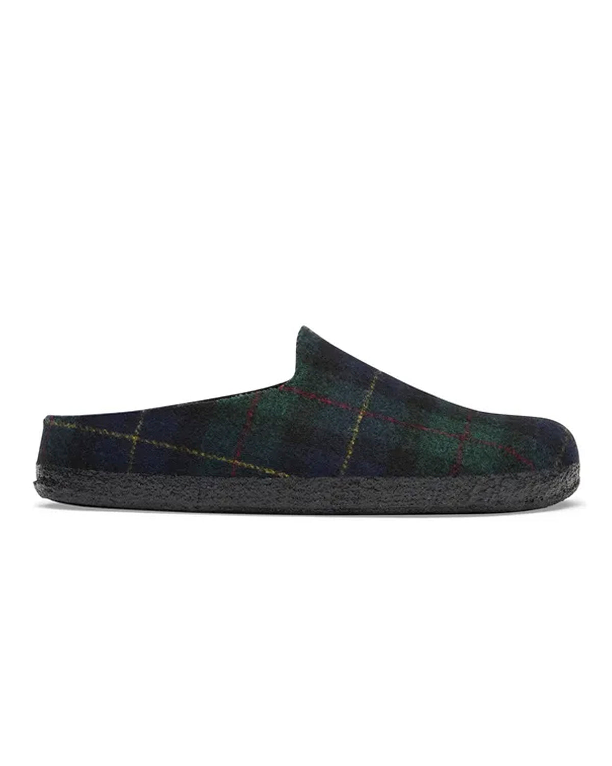 Amsterdam Wrapped Dip Felt Green Navy Plaid
