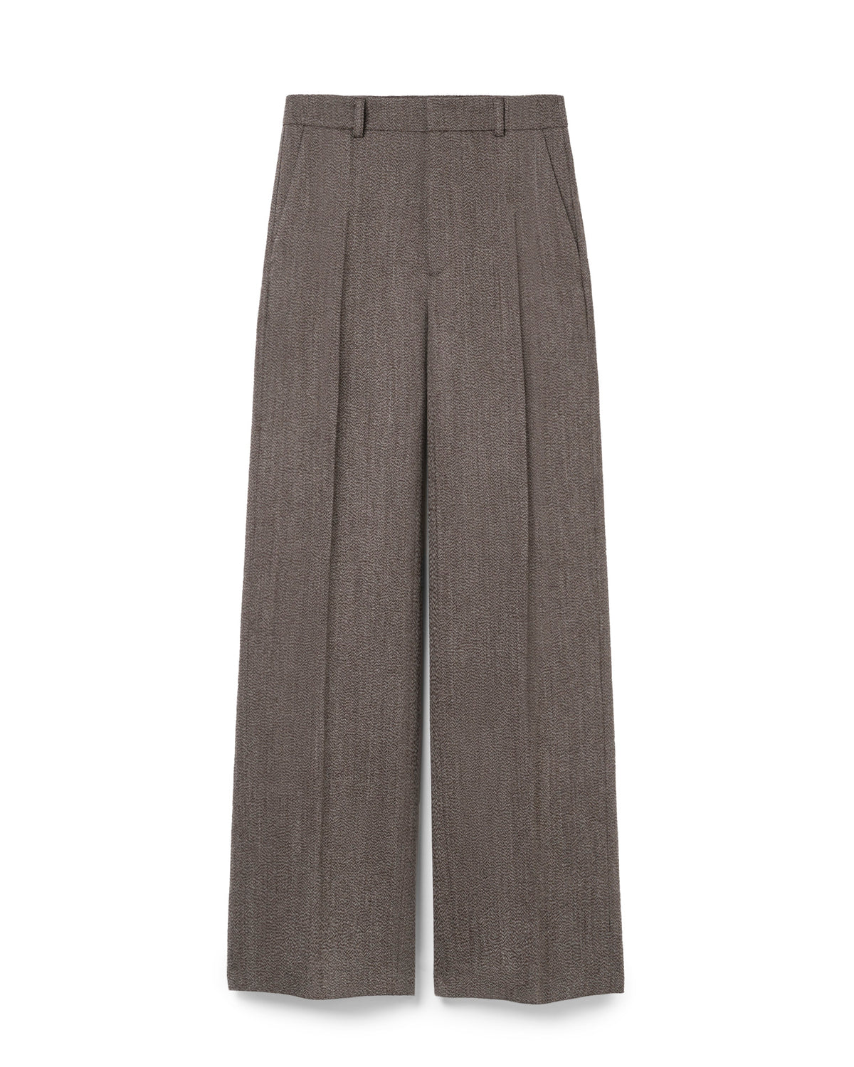 Tailored Trouser Dark Beige Melange