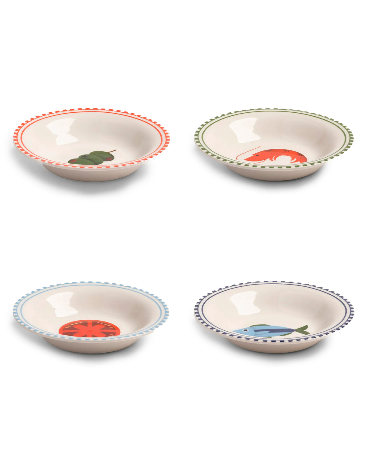 Bowl Taverna Small Set Of 4 Multicolor