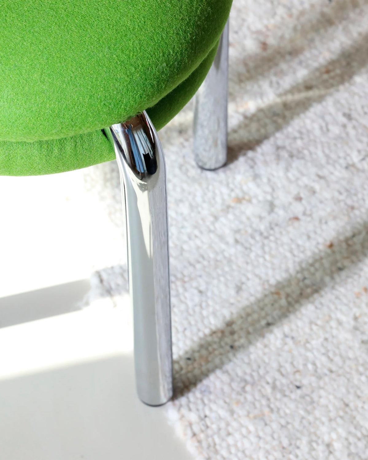 Stool Macaron Green/Chrome