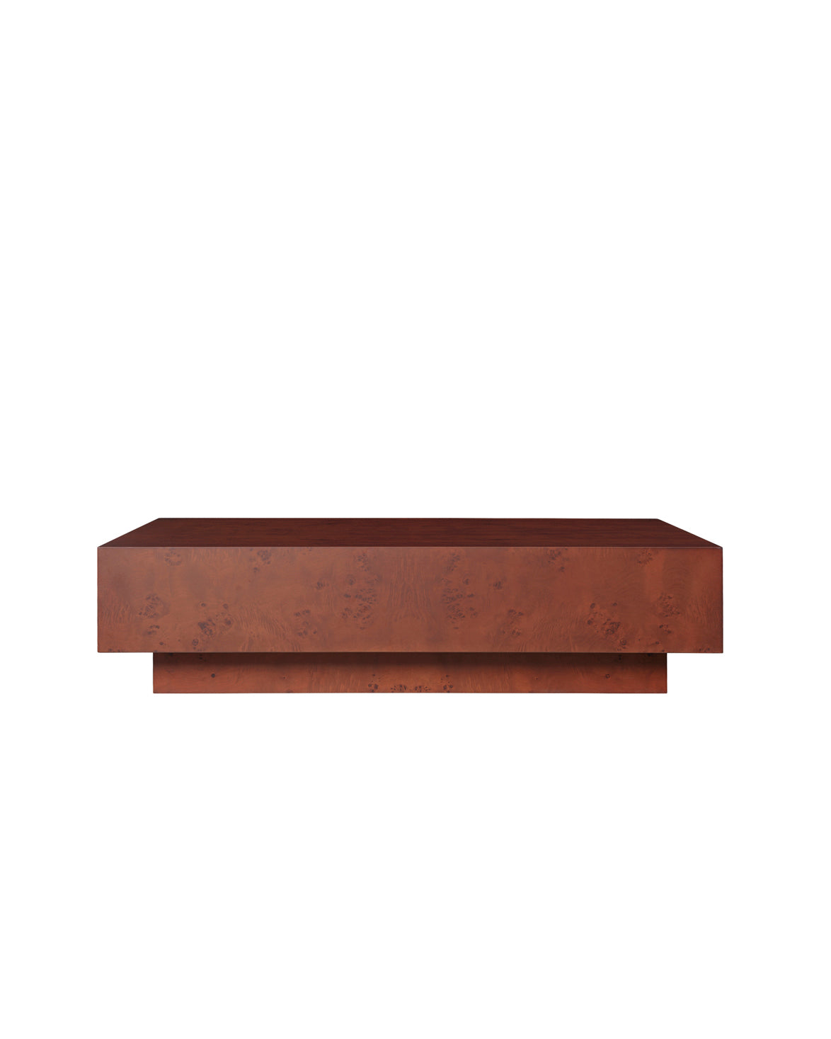 Burl Coffee Table Dark Stained Burl