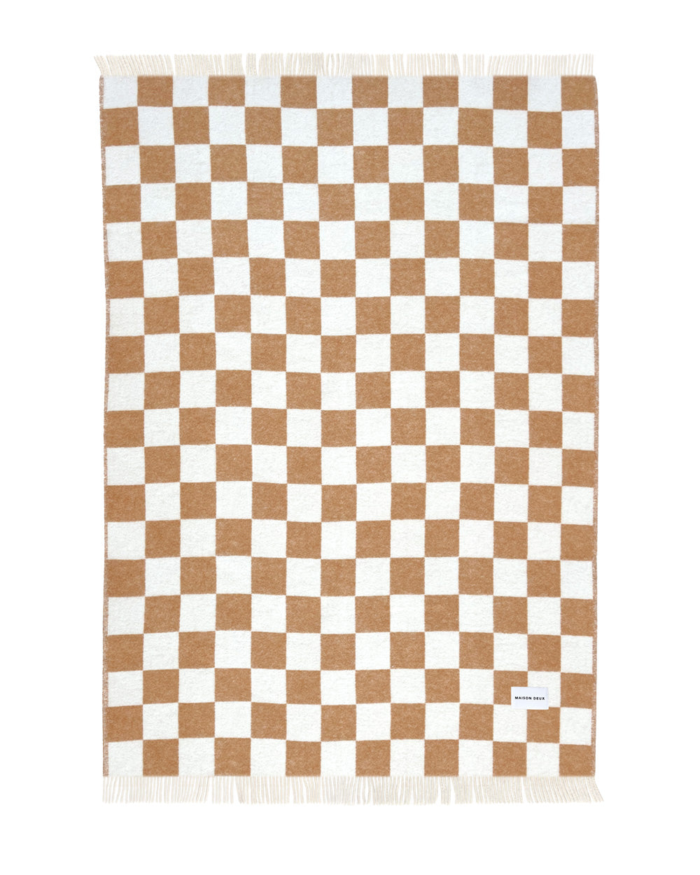 Checkerboard Blanket Terra/White
