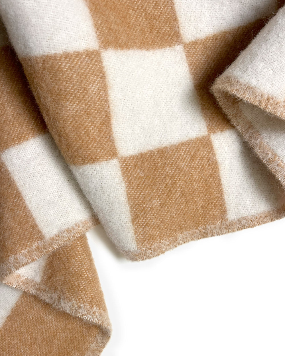 Checkerboard Blanket Terra/White