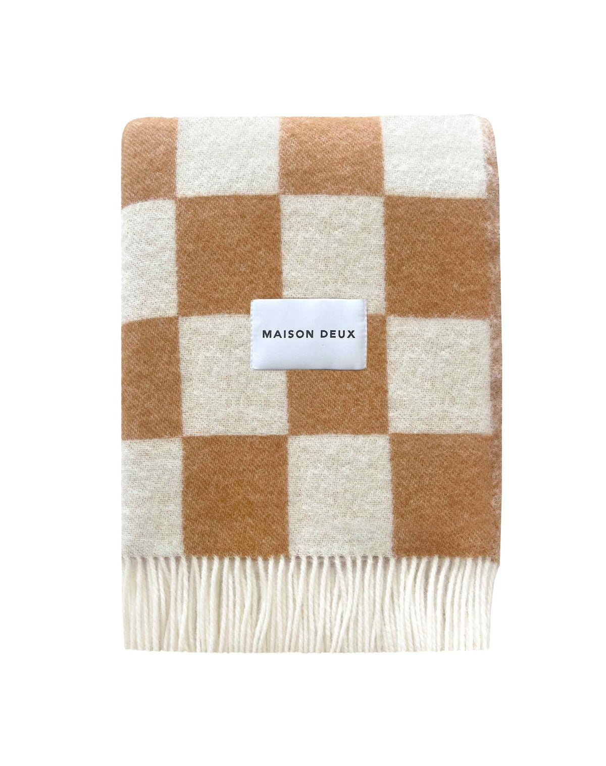 Checkerboard Blanket Terra/White