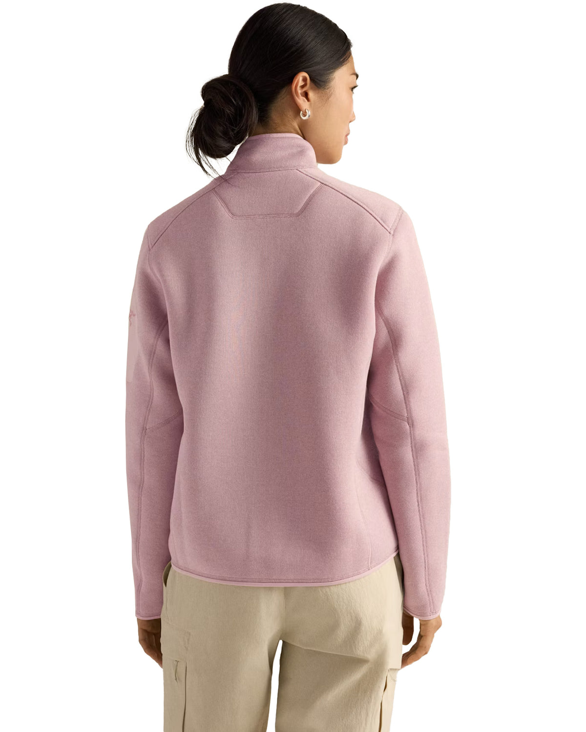 Covert Cardigan W Alpine Rose/Heather