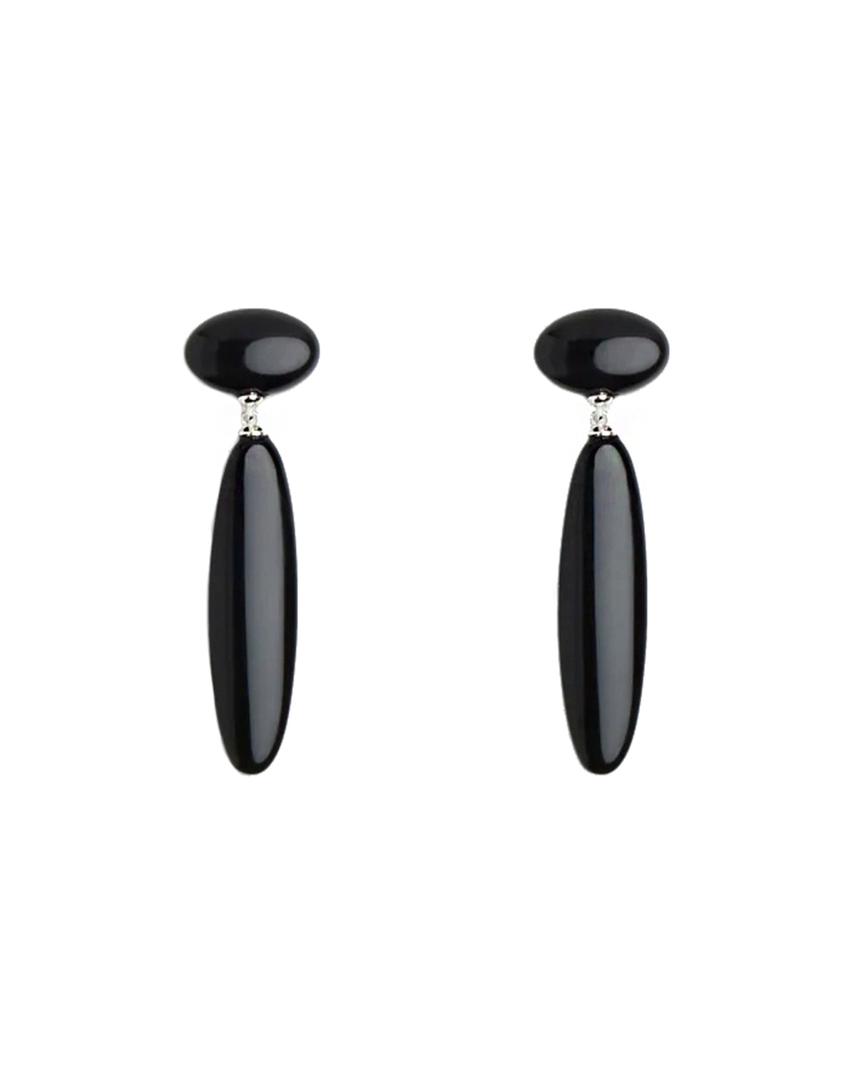 Dagny Long Earrings Silver