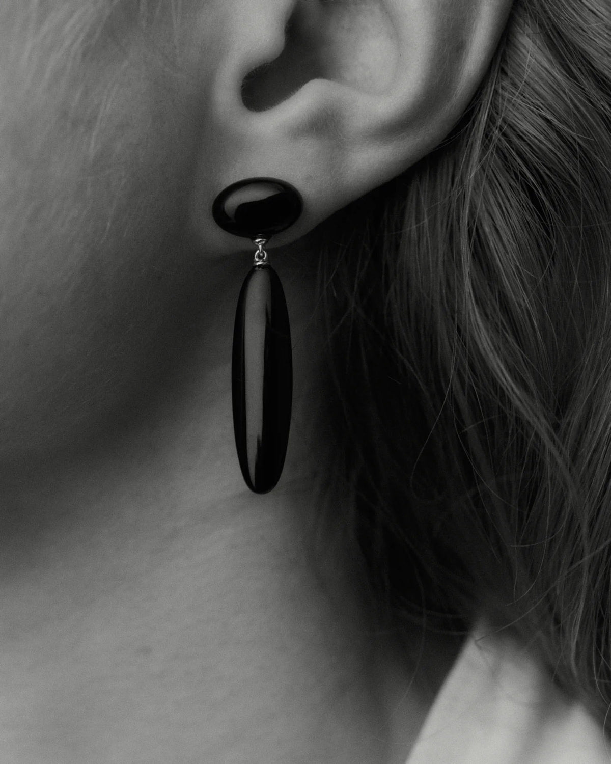 Dagny Long Earrings Silver