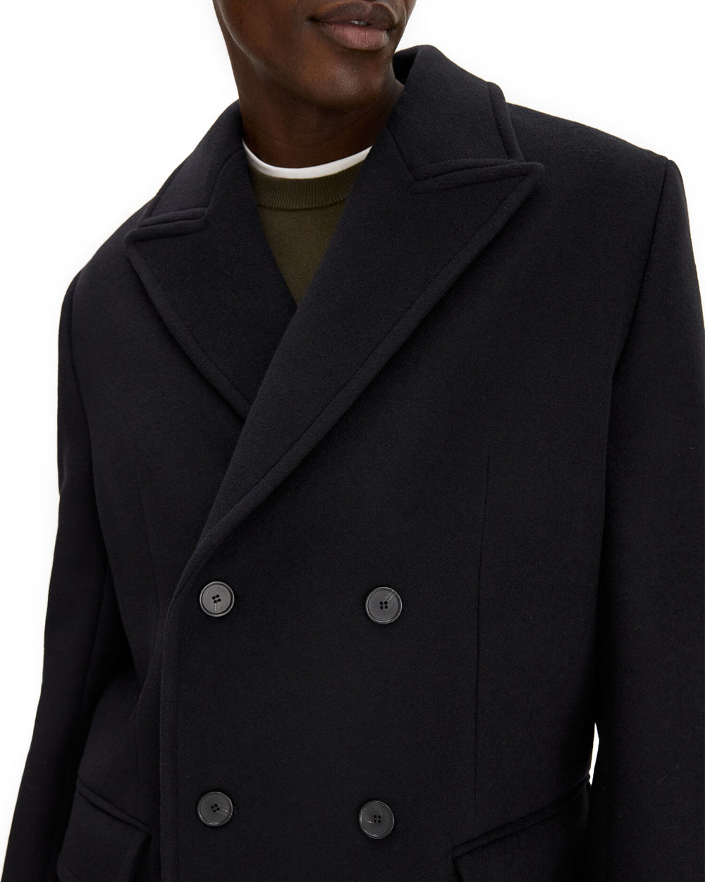 Damian Wool Coat Black