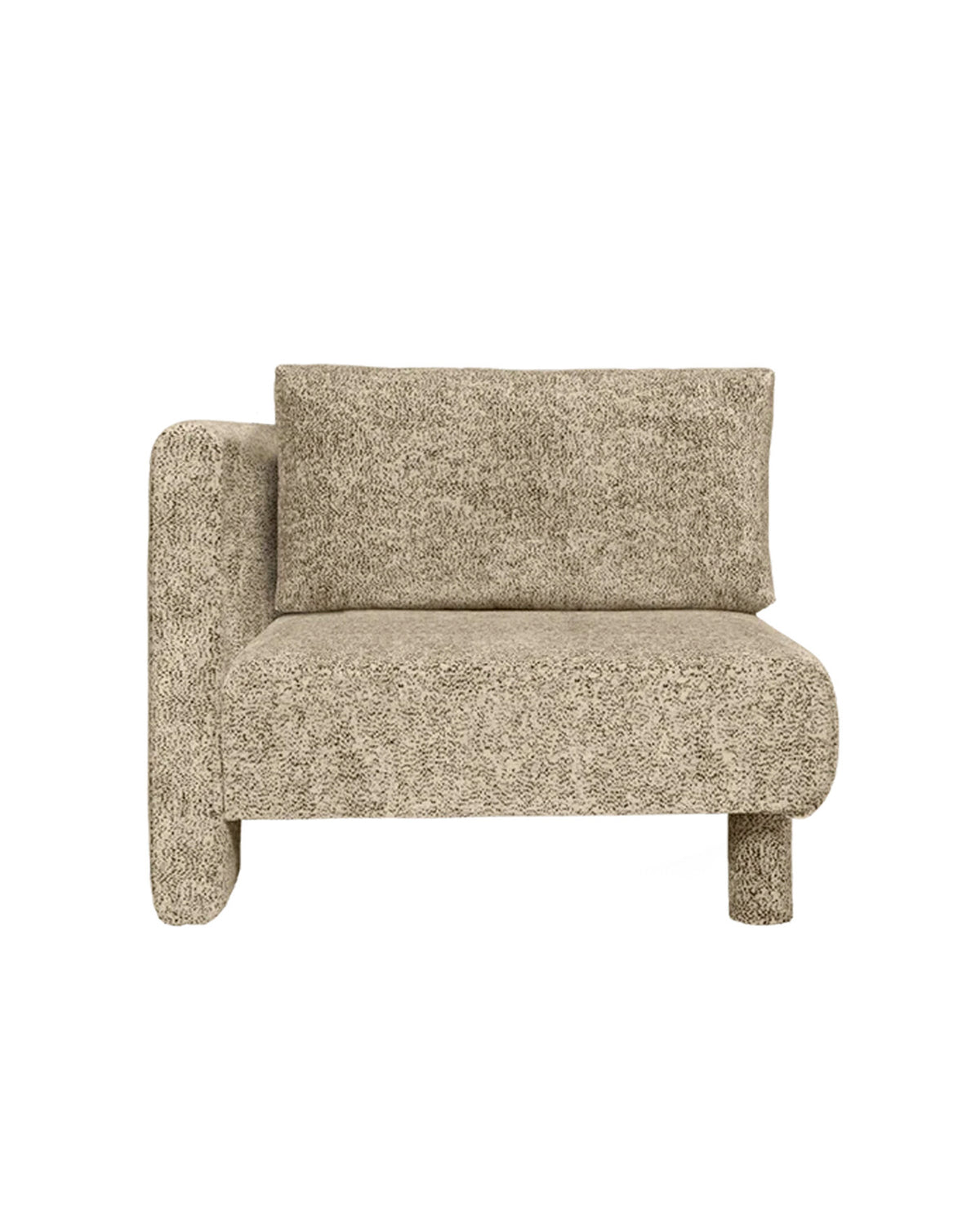 Dase Sofa Armrest Left Poppy Velvet Butter/Black