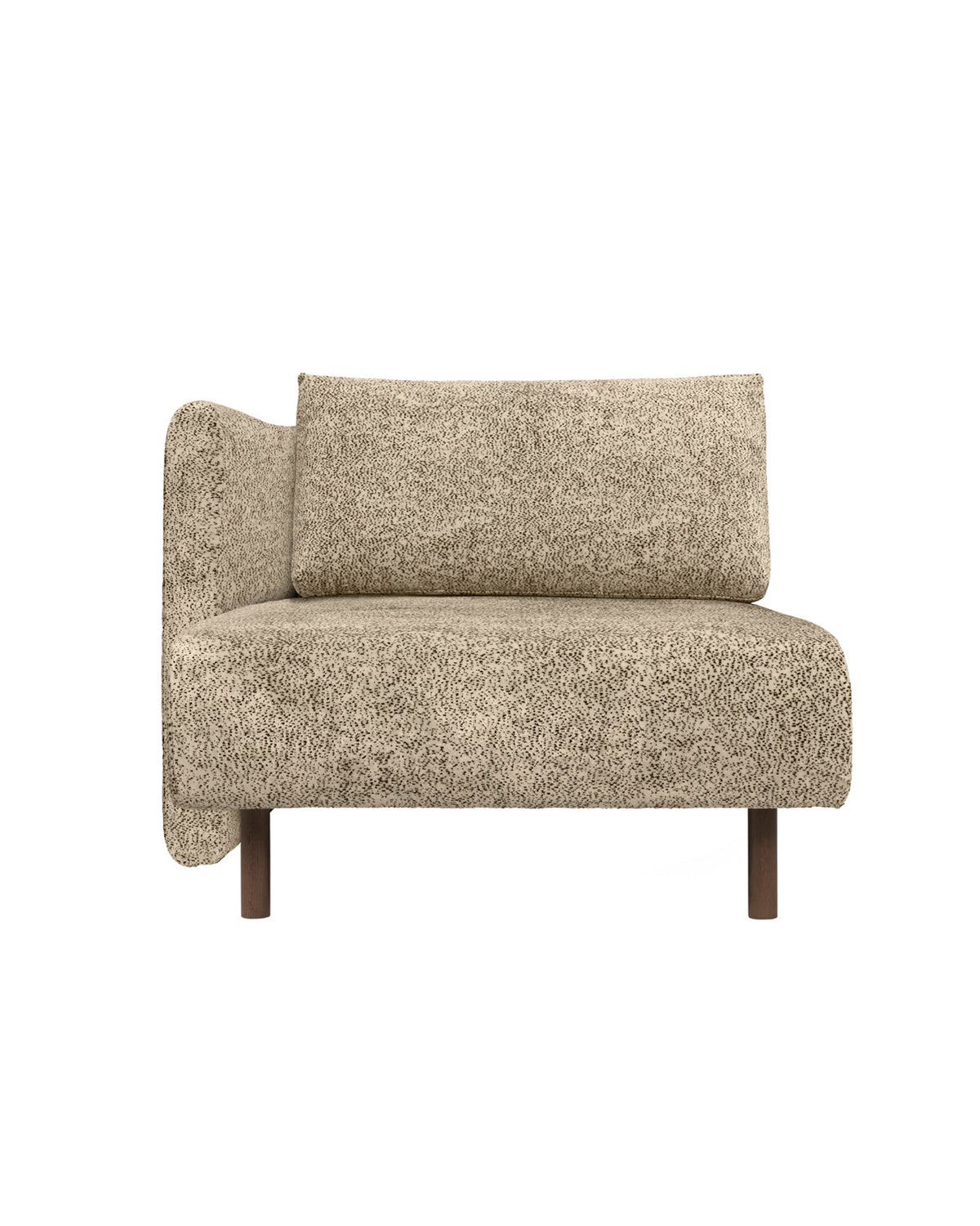 Dase Sofa Armrest Left Poppy Velvet Butter/Black