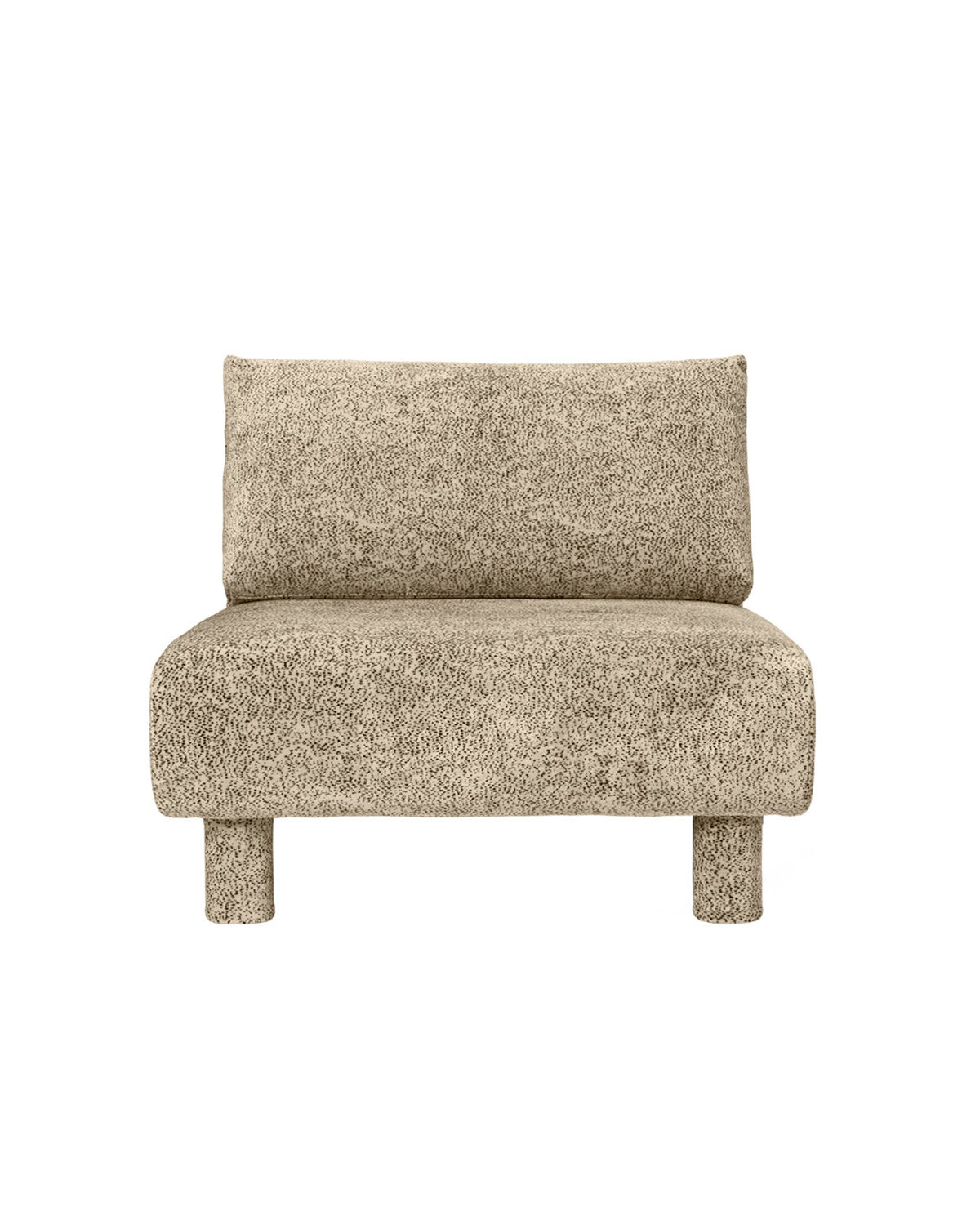 Dase Sofa Center Poppy Velvet Butter/Black