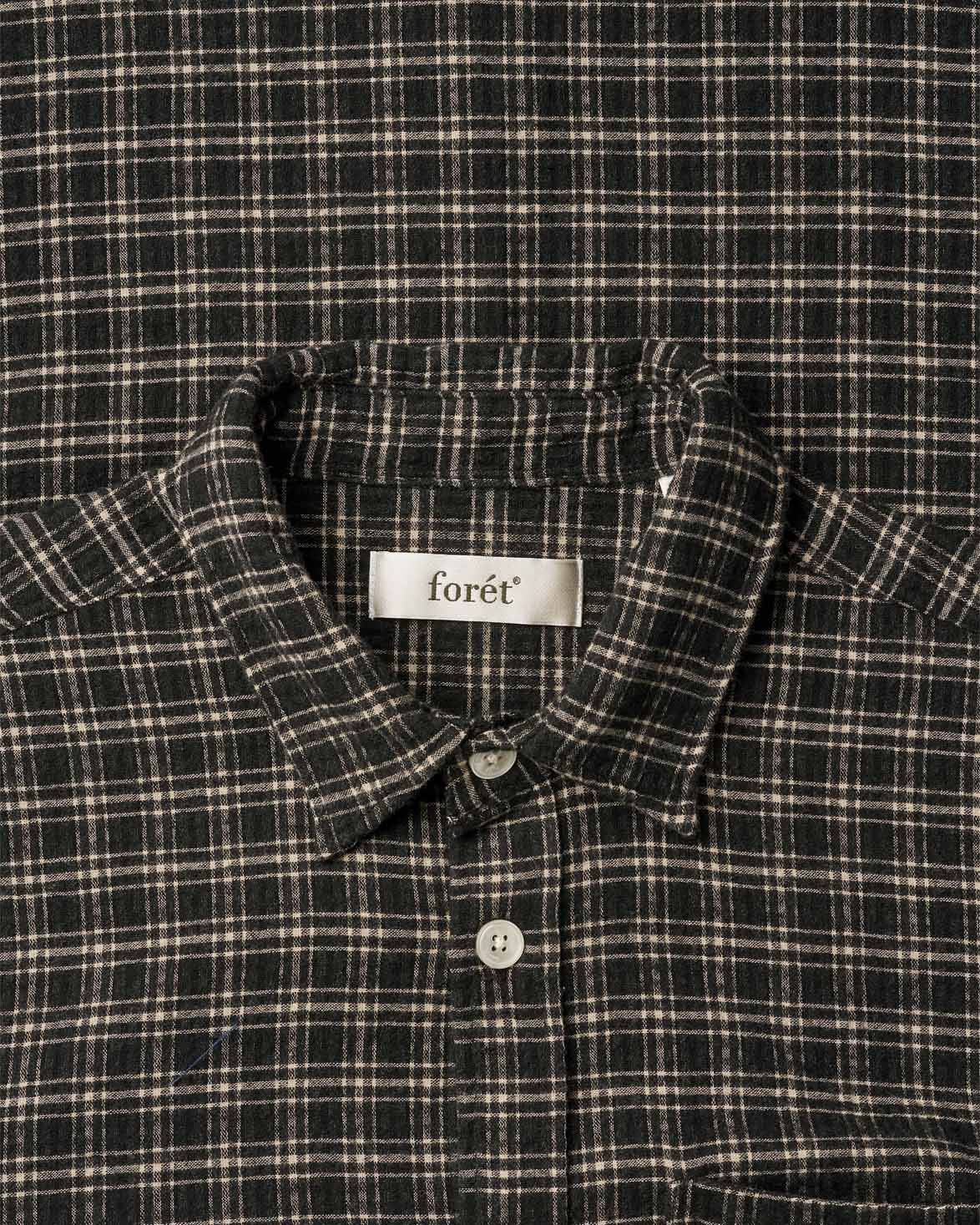 Form Regular Fit Italian Check Shirt Black Check