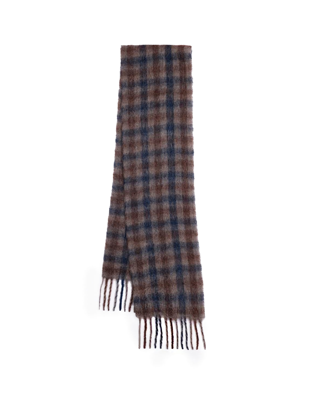 Fresia Slim Scarf Brown Check