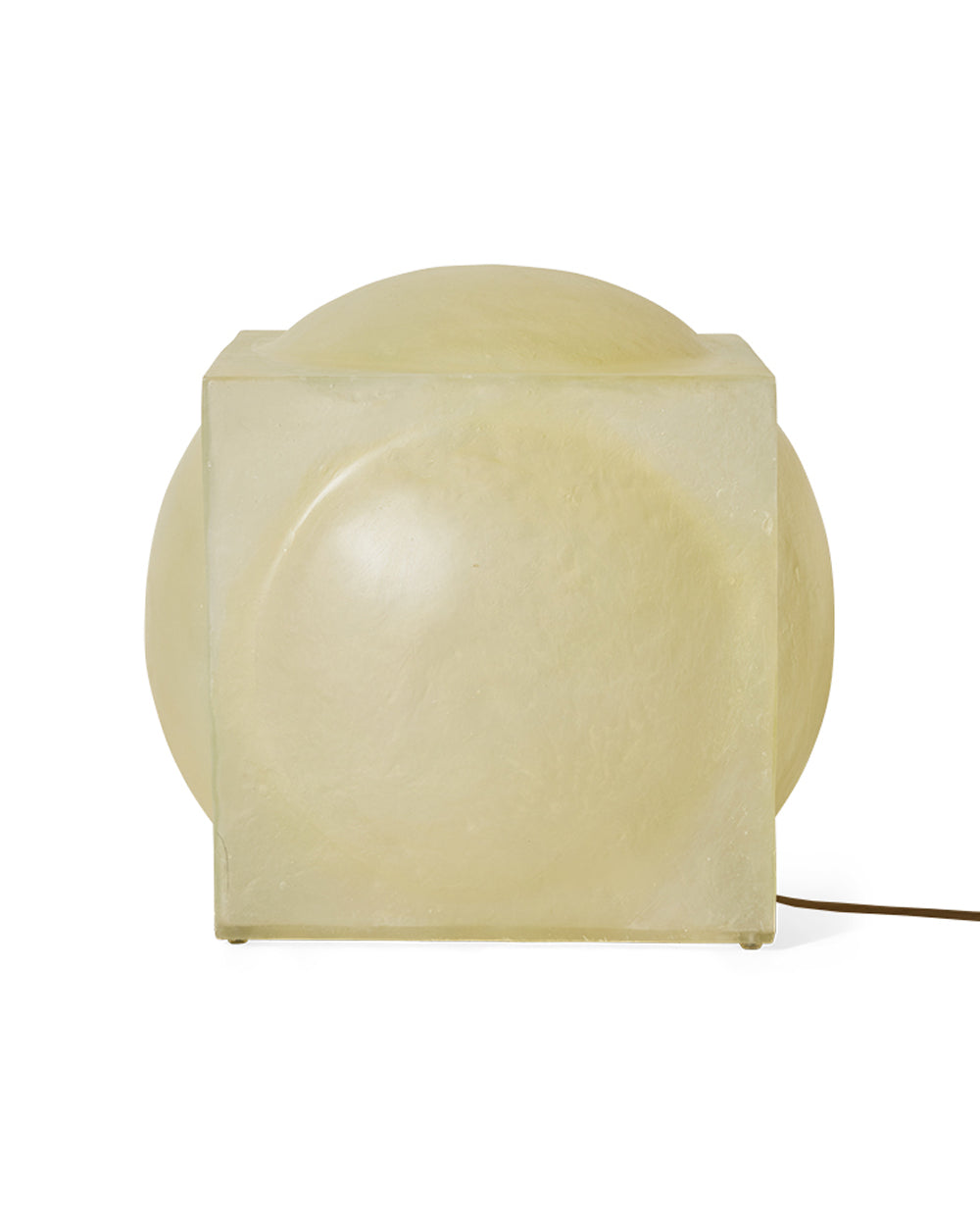 Glassfibre Floor lamp Cube Natural