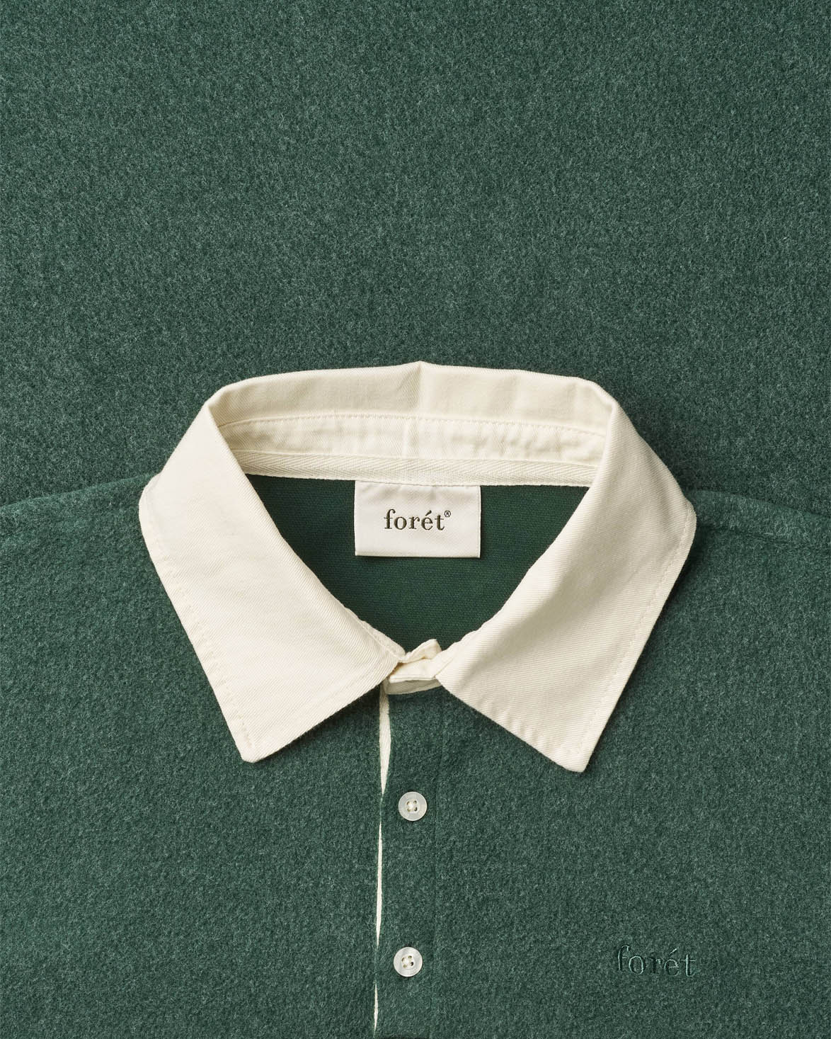 Herb Brushed Rugby Deep Green