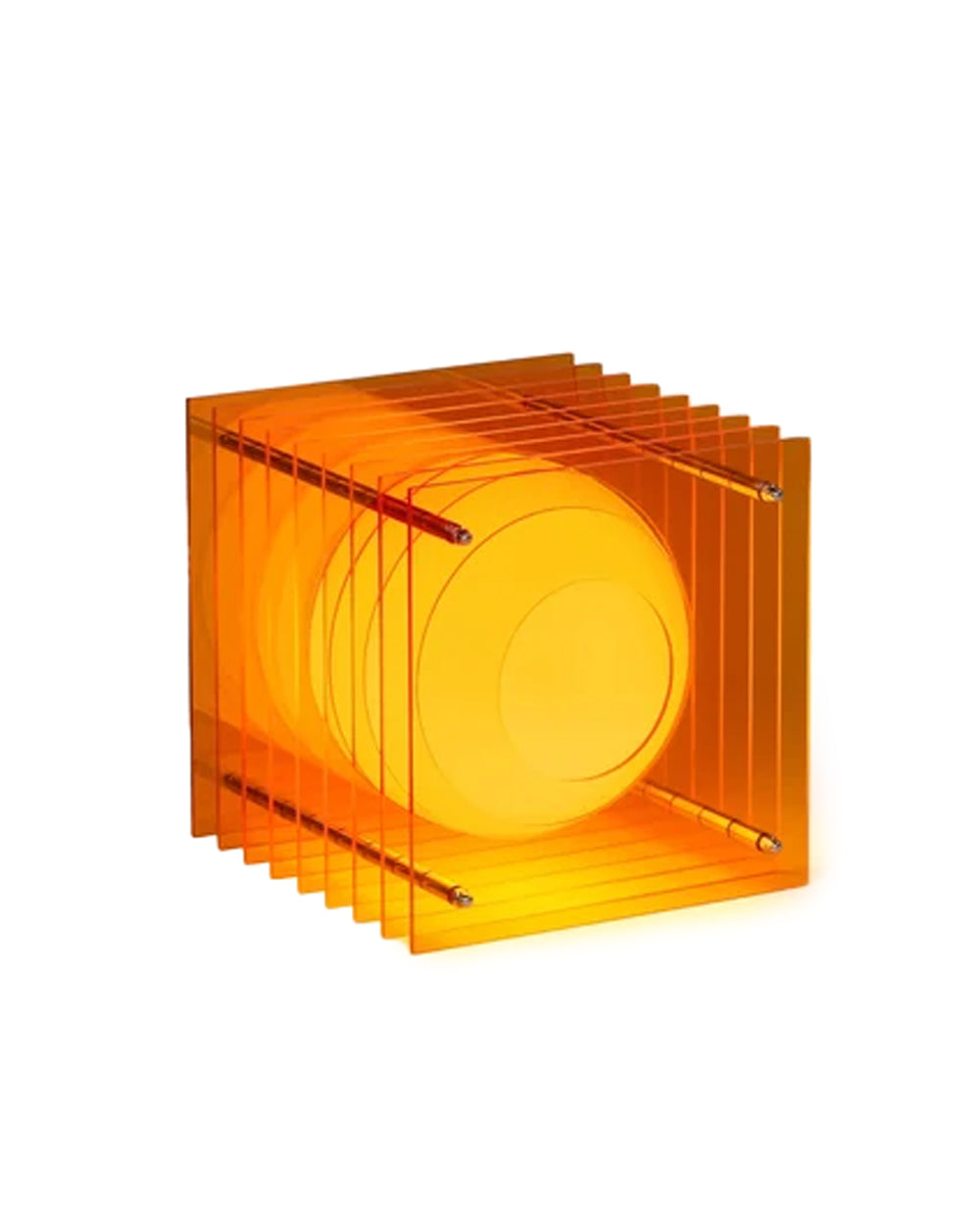 LOP Small Square Table Lamp Orange