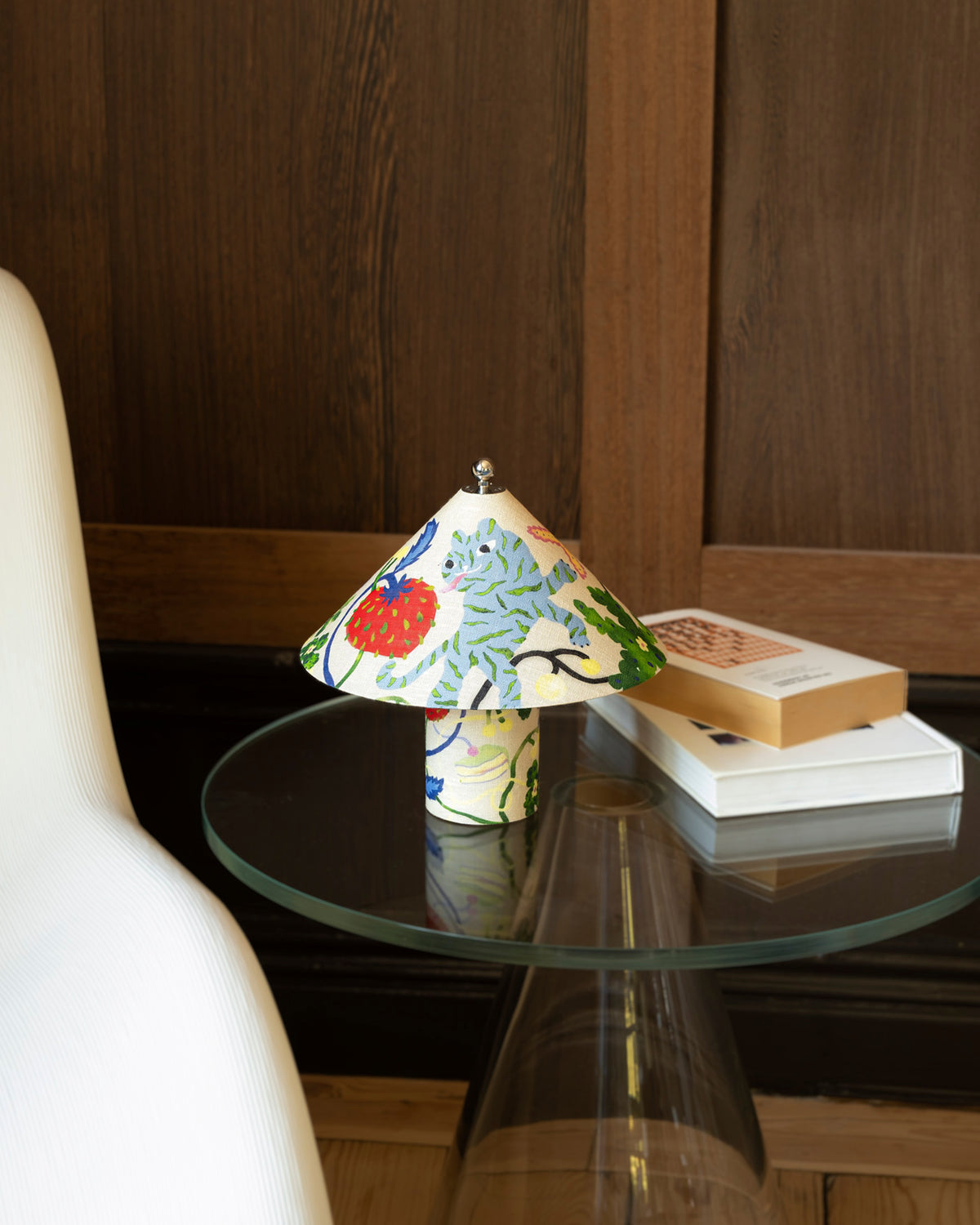Loulou Lamp Portable Linen Garden