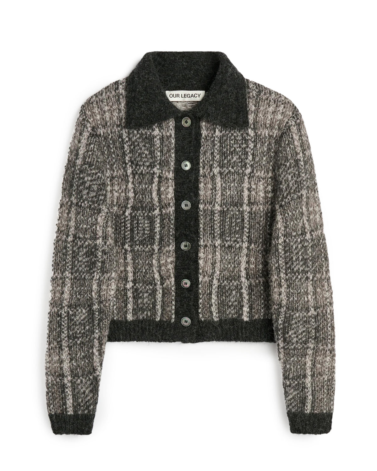 Mazzy Polo Grand Check Fuzzy Alpaca