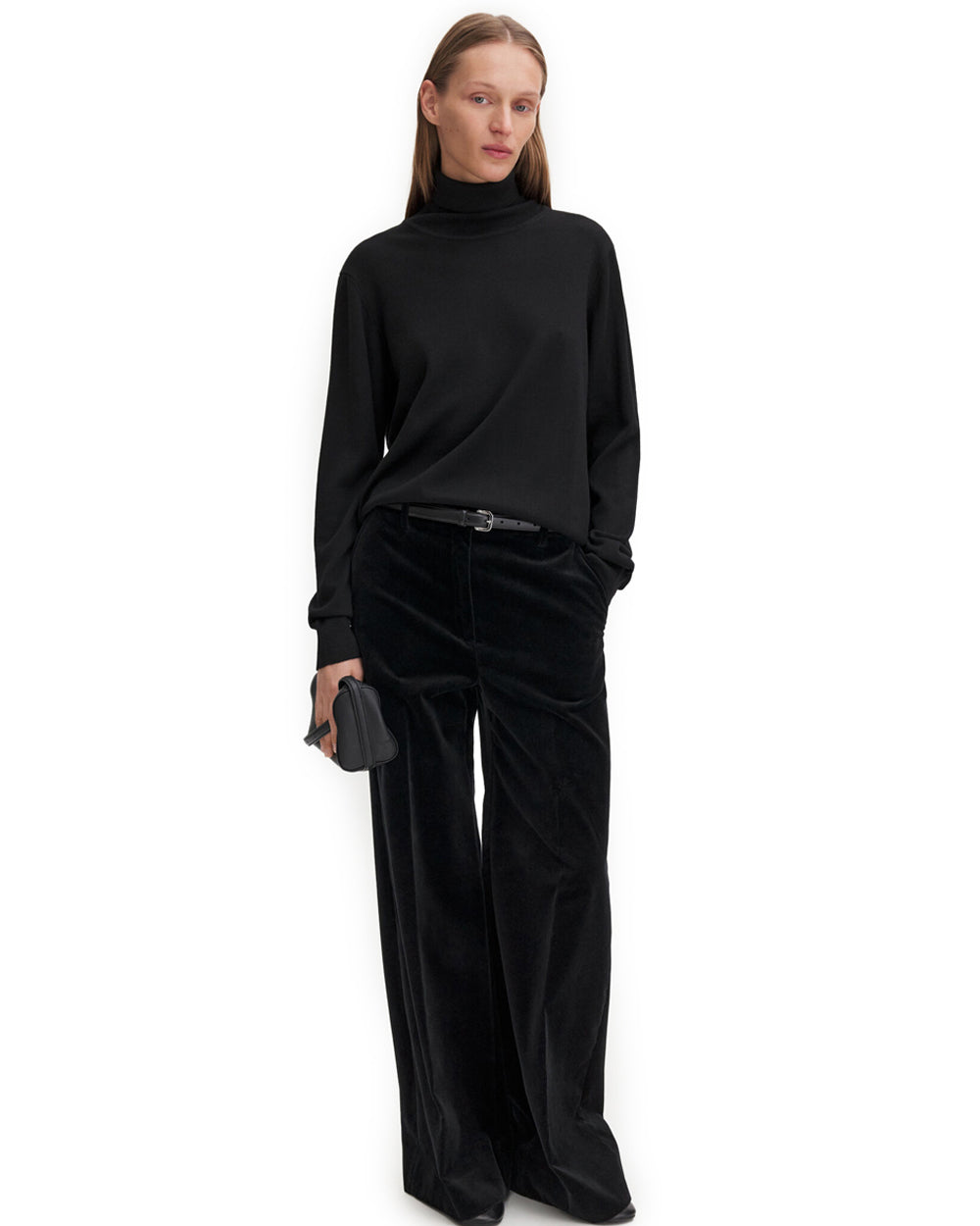 Merino Turtleneck Sweater Black