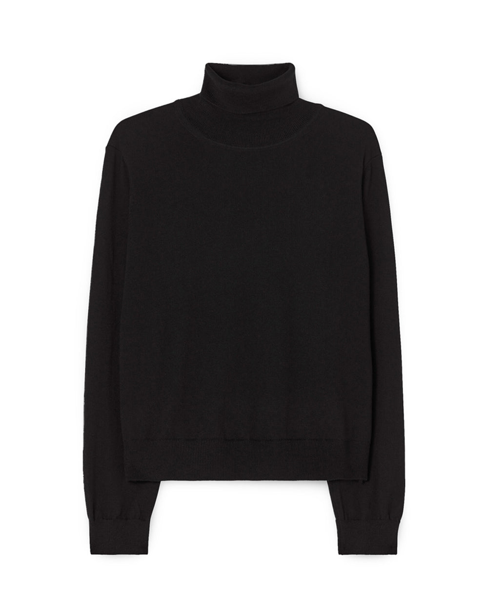Merino Turtleneck Sweater Black