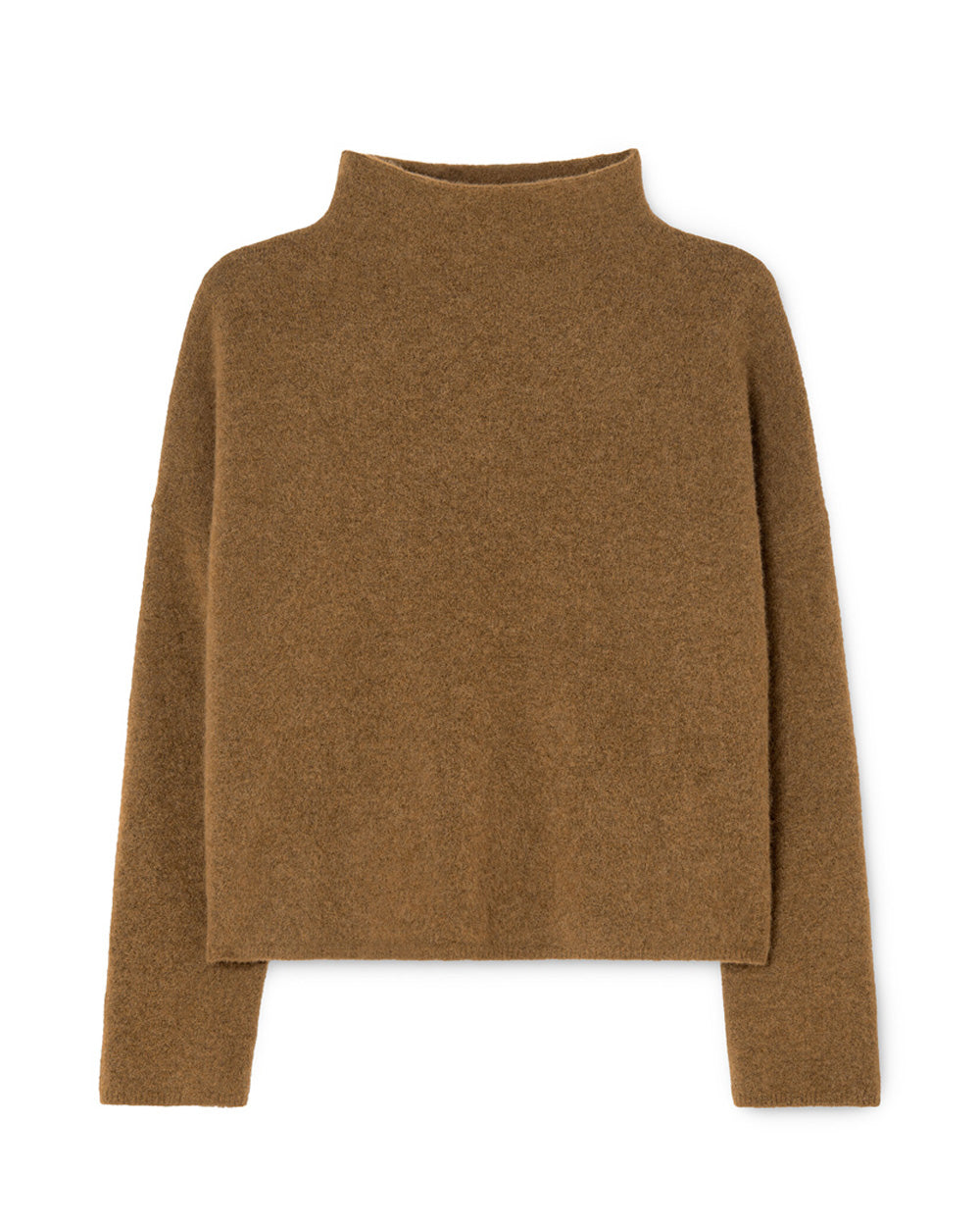 Mika Yak Funnelneck Sweater Mid Brown