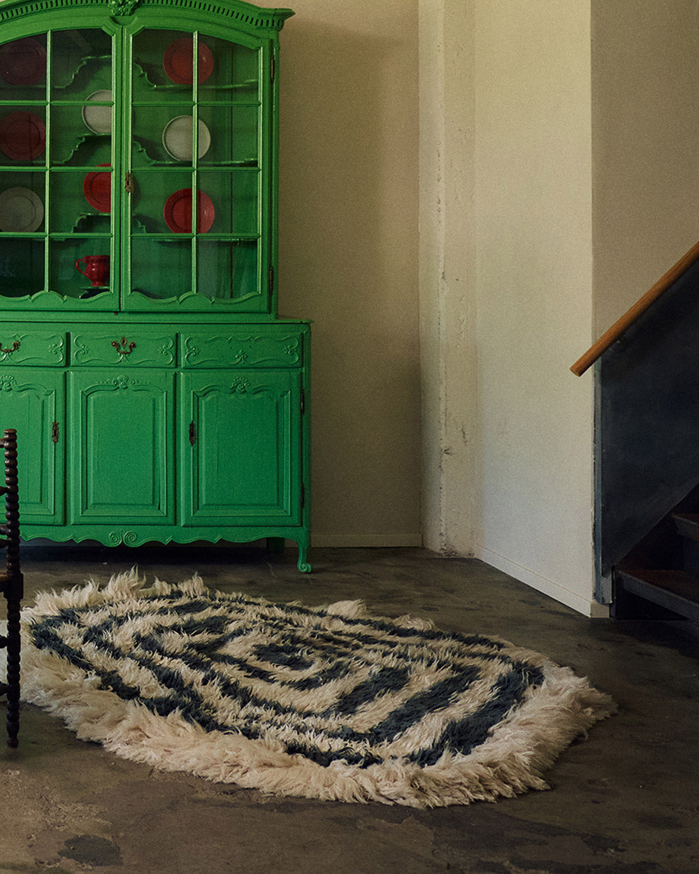 Organic Woolen Rug 200x170 Contour