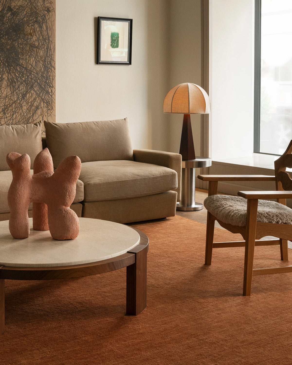 Palette Rug Rust