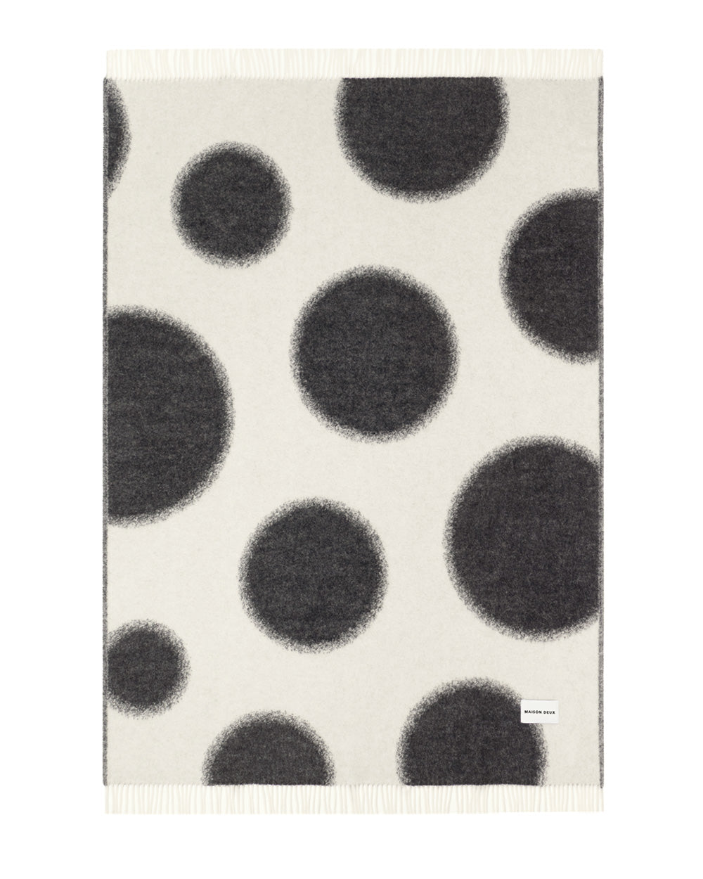 Polka Bold Blanket Black/White