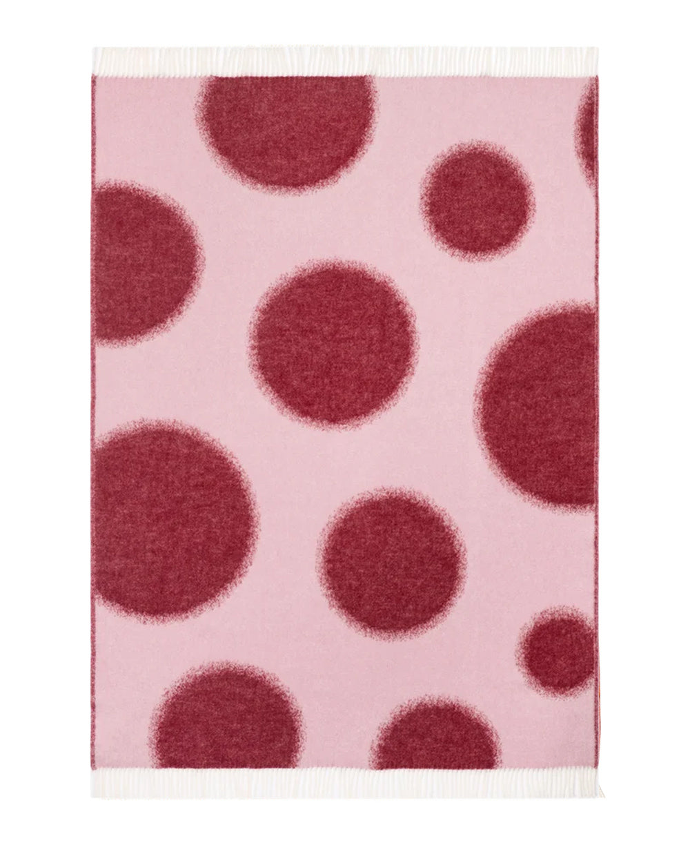 Polka Bold Blanket Bordo/Pink