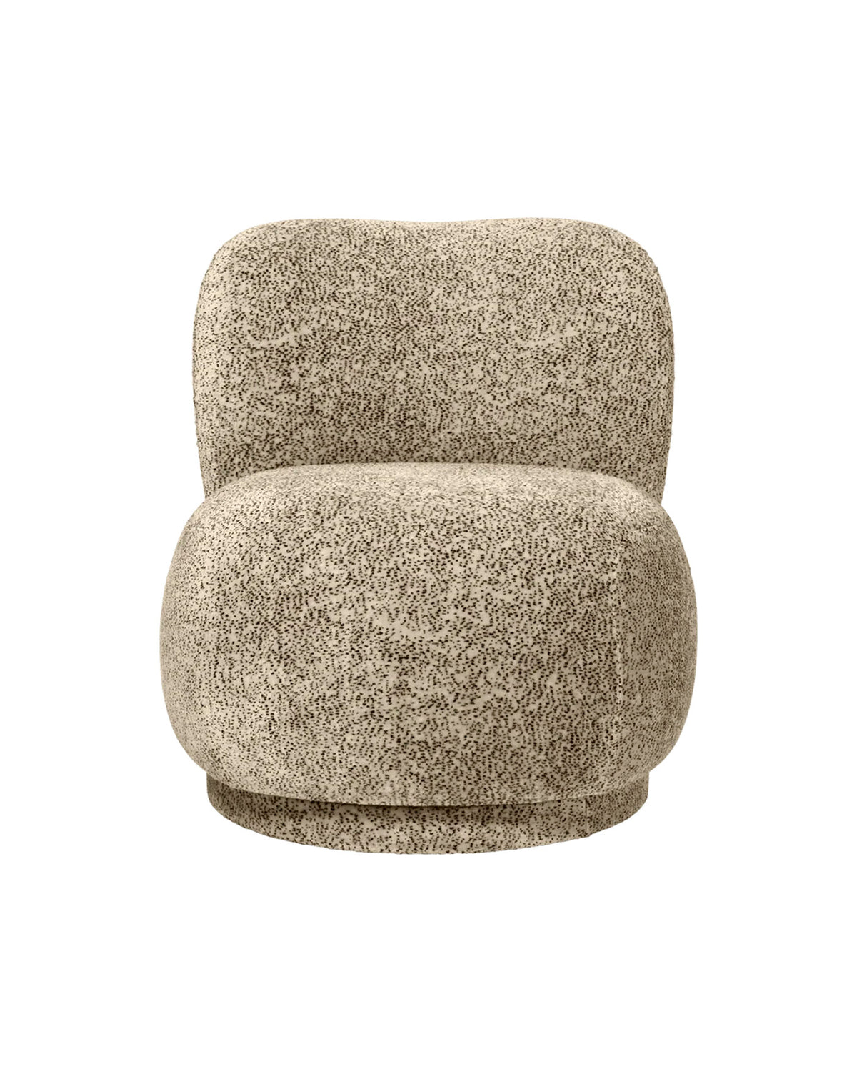 Rico Lounge Piccolo Chair Poppy Velvet Butter/Black