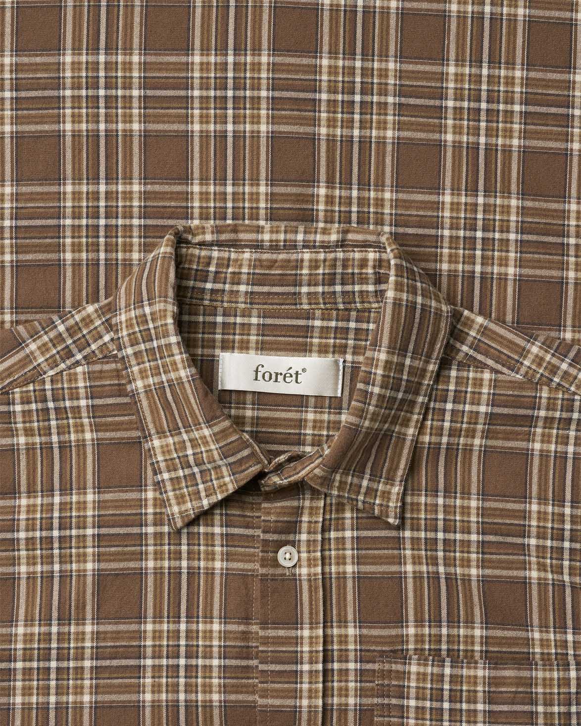 Ridge Regular Fit Flannel Shirt Brown Check
