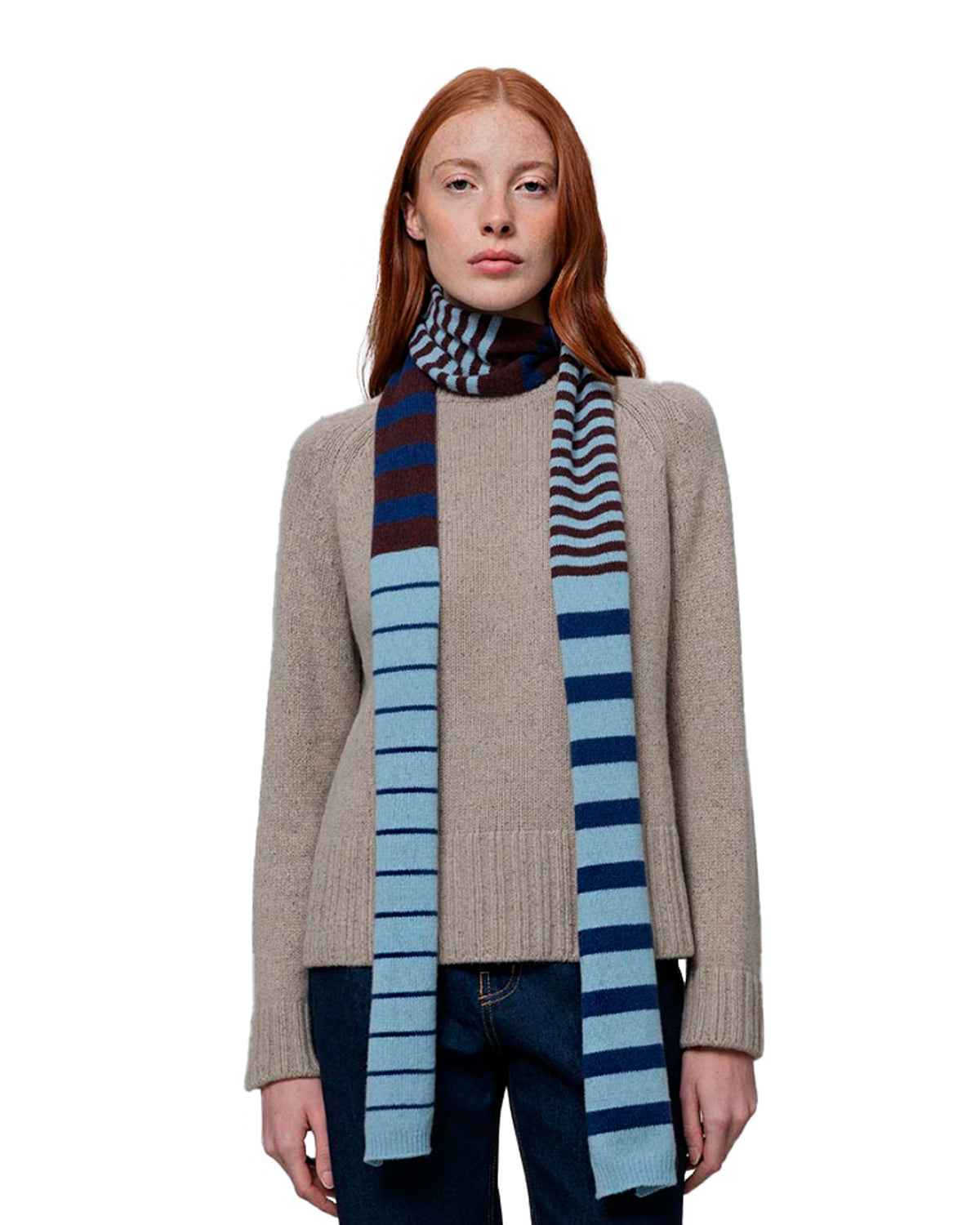 Rino Scarf Multicolor Azzurro
