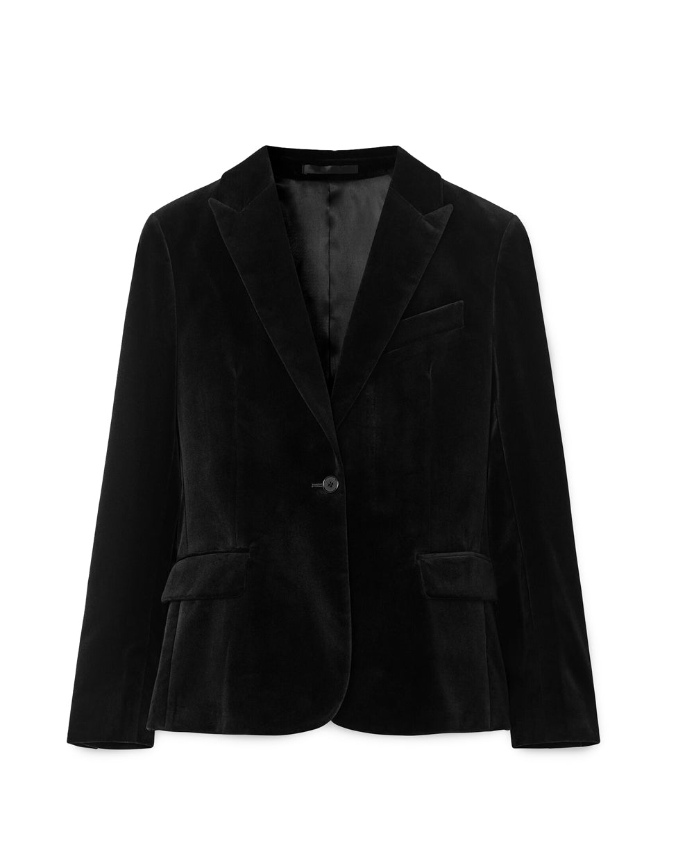 Sasha Velvet Blazer Black