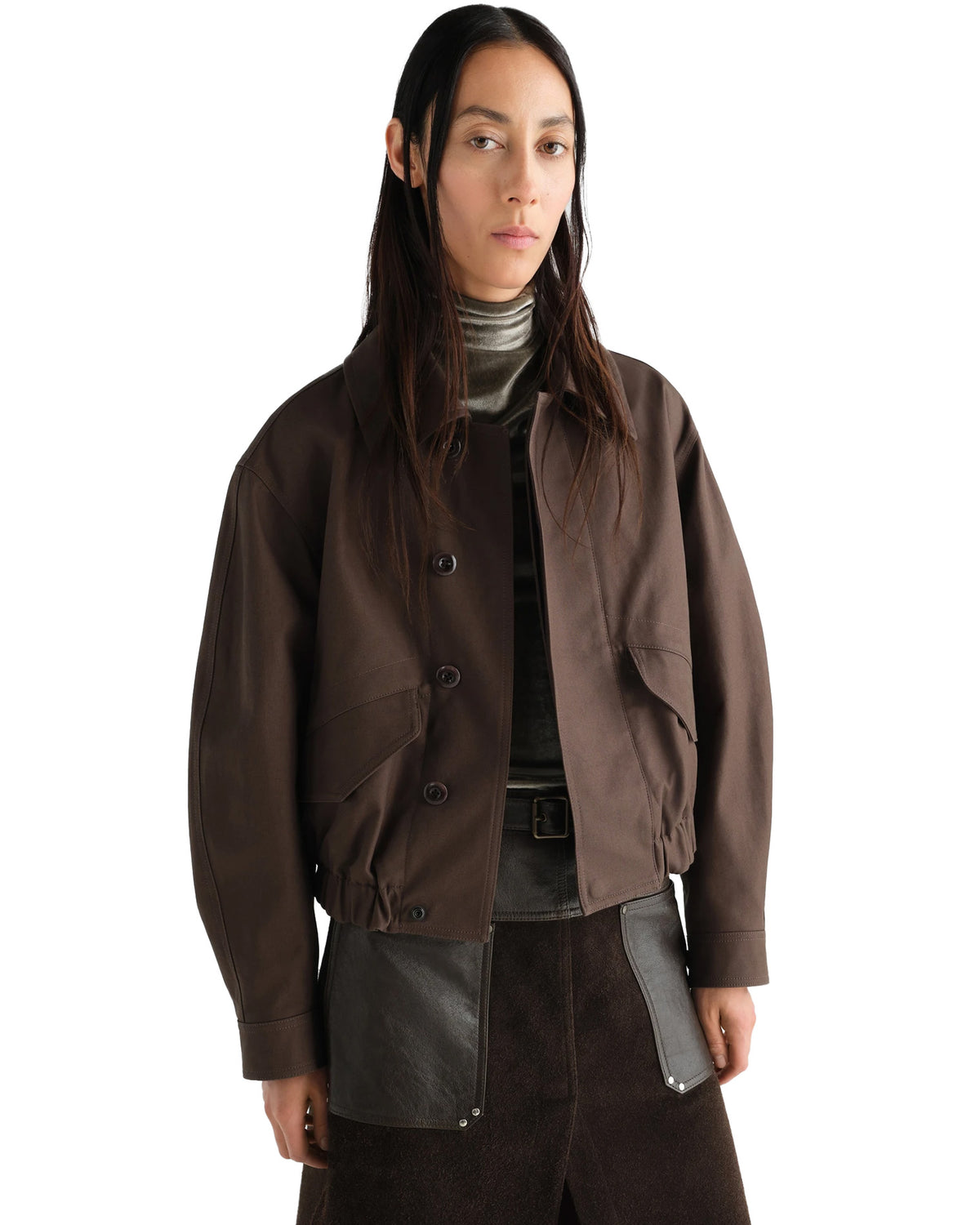 Short Blouson Chocolate
