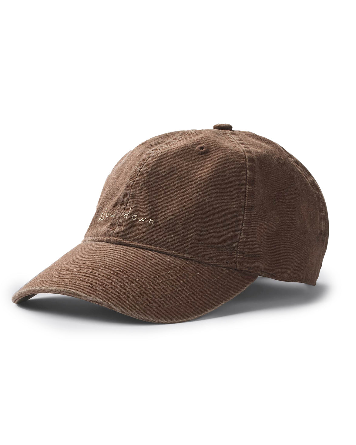 Slow Down Washed Cap Dark Brown