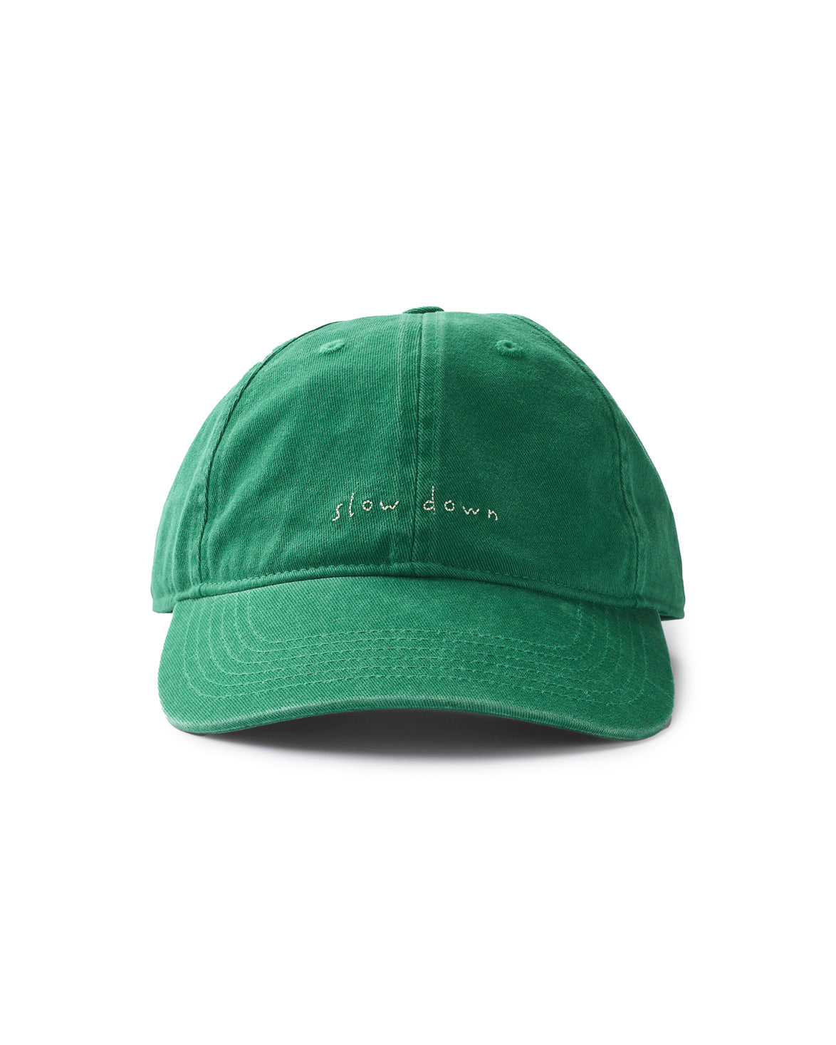 Slow Down Washed Cap Green