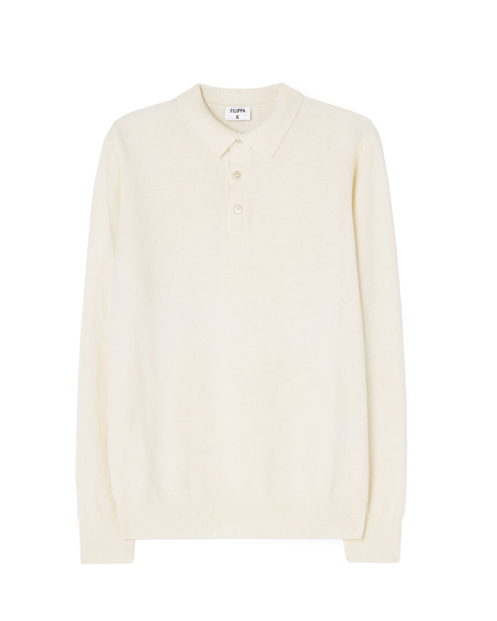 Soft Wool Polo Shirt Off-White