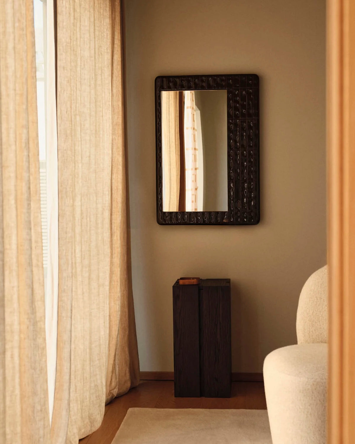 Tiling Mirror H85 Dark Chocolate